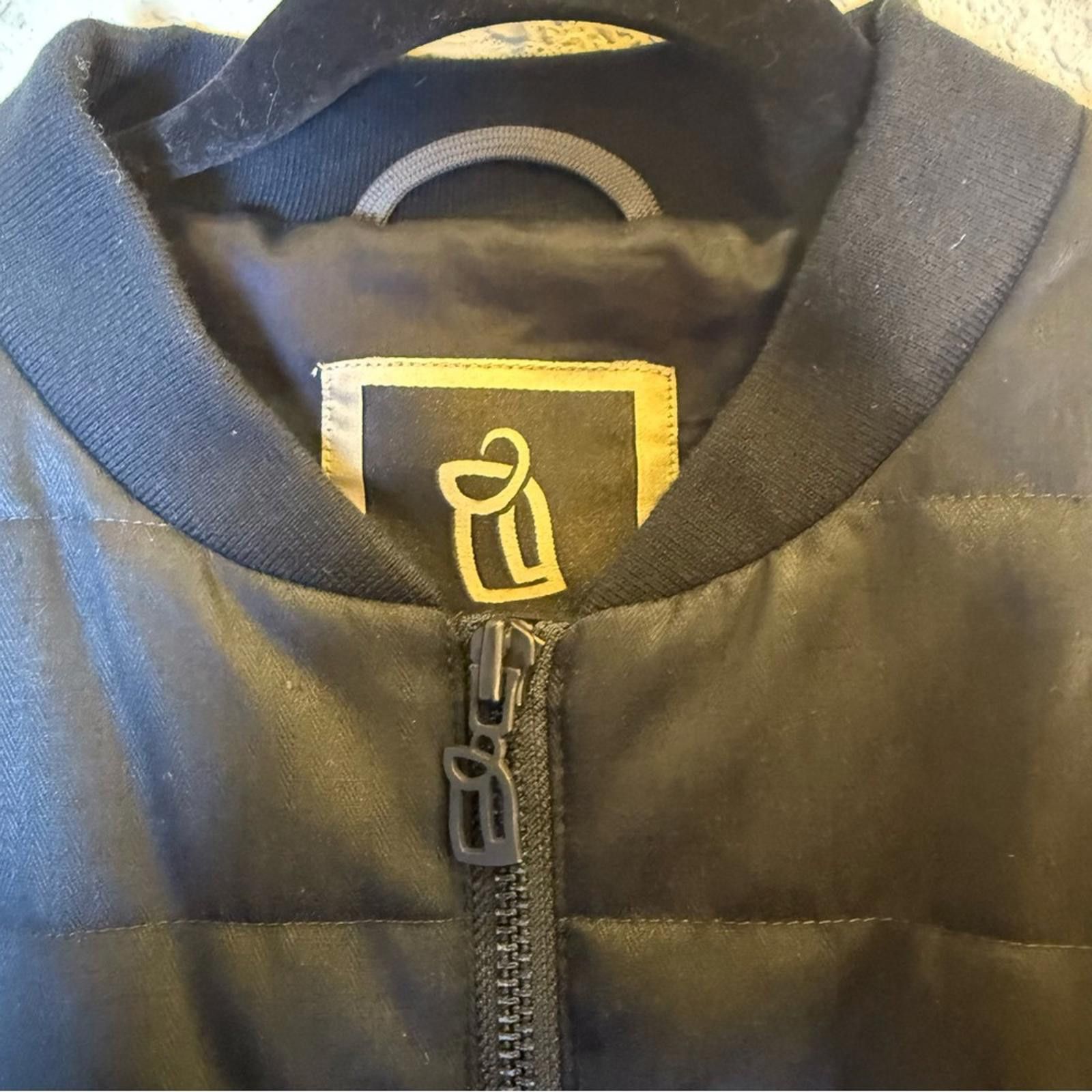 Hoodlamb Hoodlamb Hemp Tailors Mens Black QuiltedPuffer Jacket sz L Size US L / EU 52-54 / 3 - 5 Thumbnail