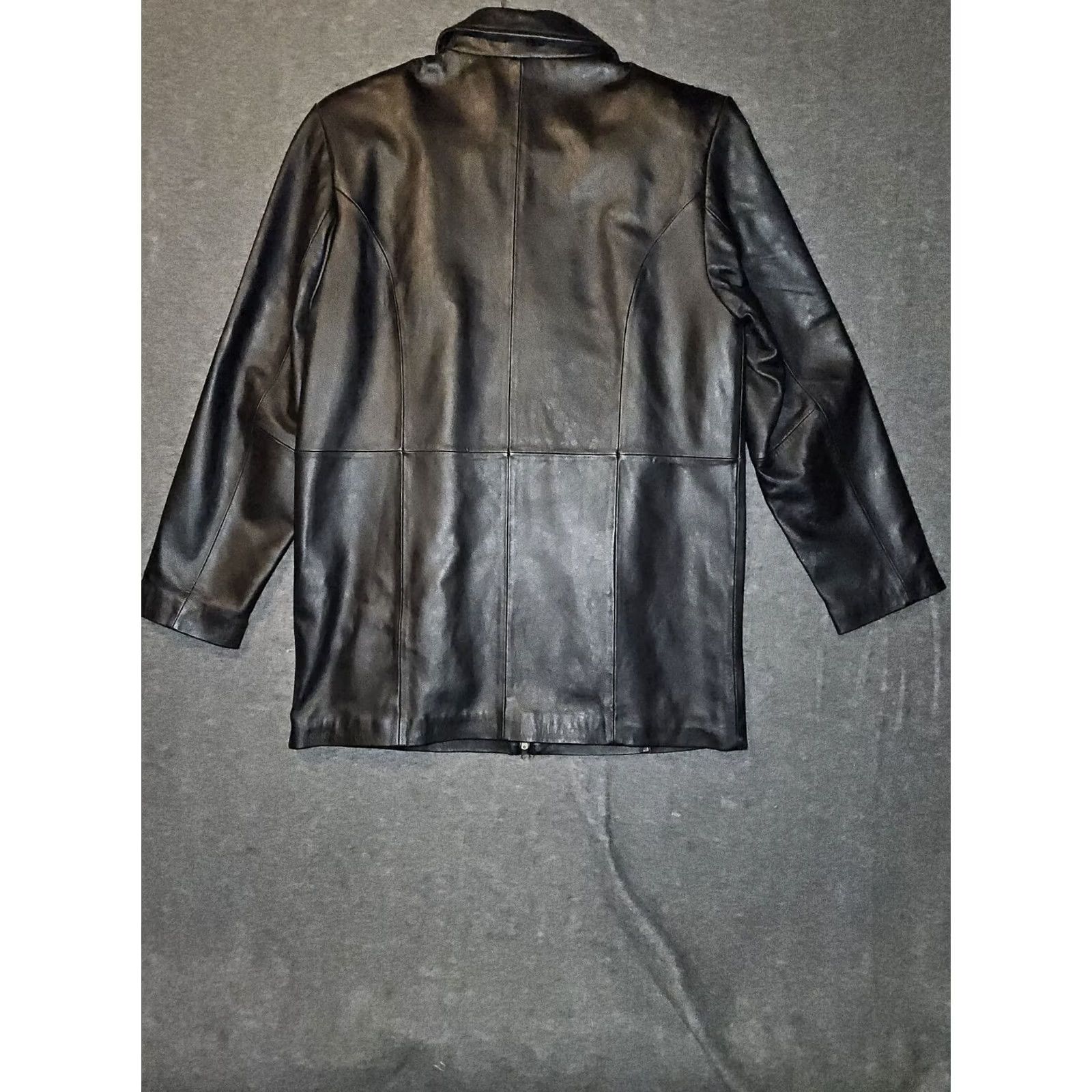 Vintage Centigrade Leather Jacket Women's M Black Shoulder Pads Pockets City Preppy Size M / US 6-8 / IT 42-44 - 7 Thumbnail
