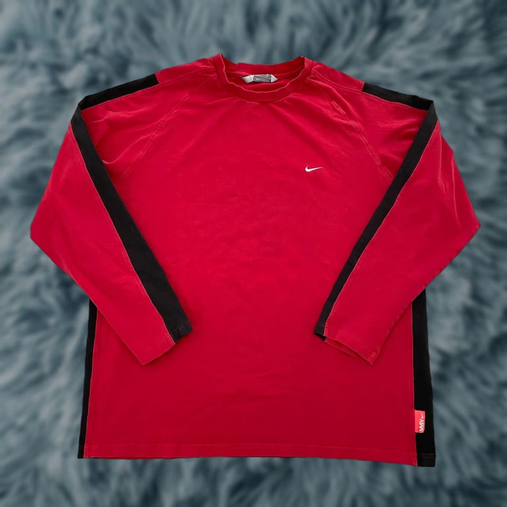 Nike VINTAGE Nike Sweatshirt Adult XL Red Embroidered Swoosh Mens XL City College USA Logo Pullover Crew Neck 100% Cotton/Spandex Regular Fit Size US XL / EU 56 / 4 - 1 Thumbnail