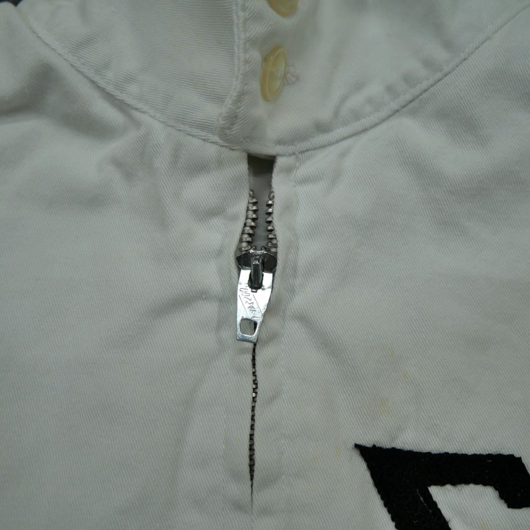 Delta VINTAGE Sigma Delta Theta Jacket Womens M White Canvas Zip Size M / US 6-8 / IT 42-44 - 4 Thumbnail