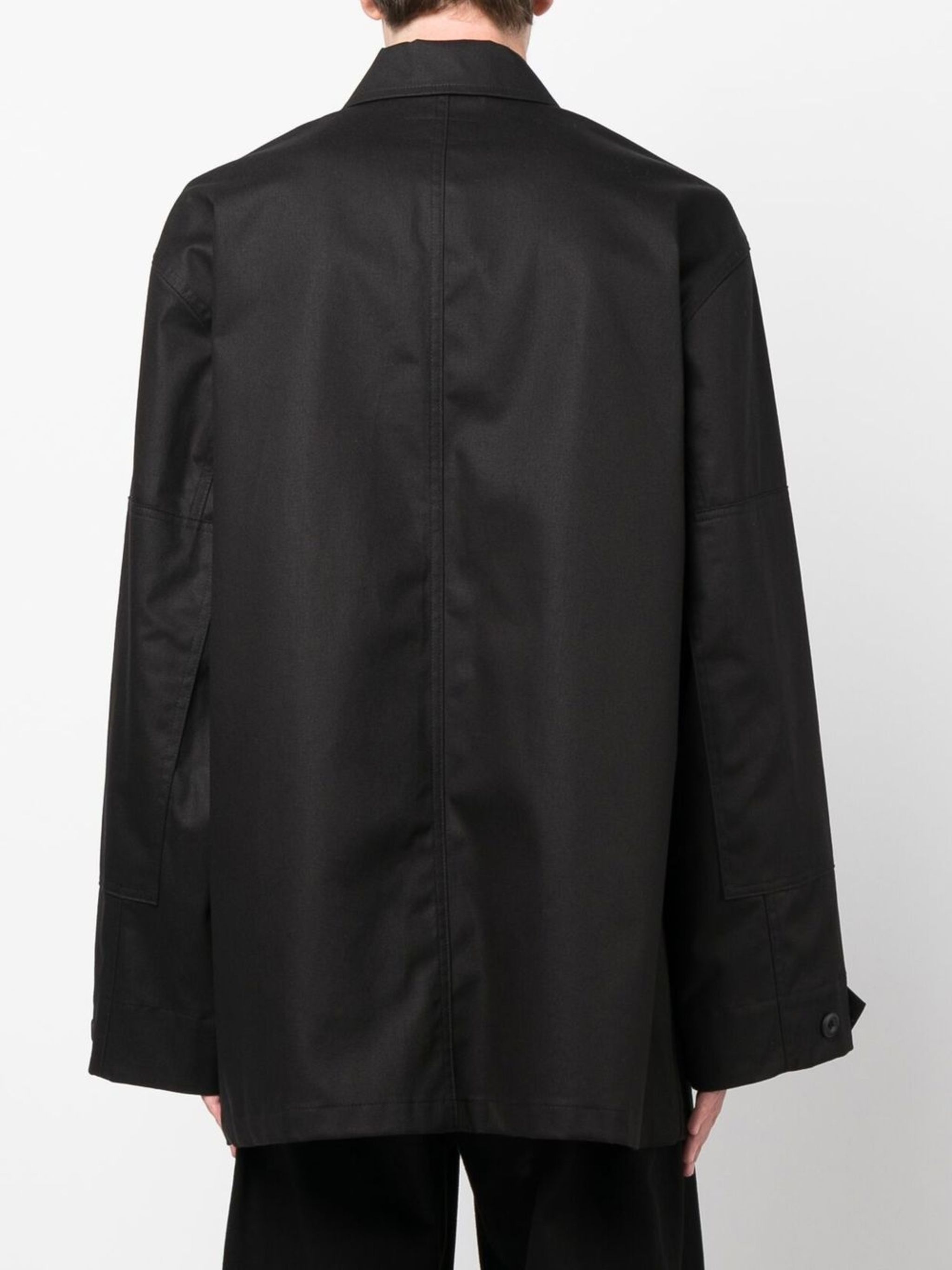 Balenciaga o1w1db10425 Cargo Jacket in Black Size US XL / EU 56 / 4 - 5 Thumbnail