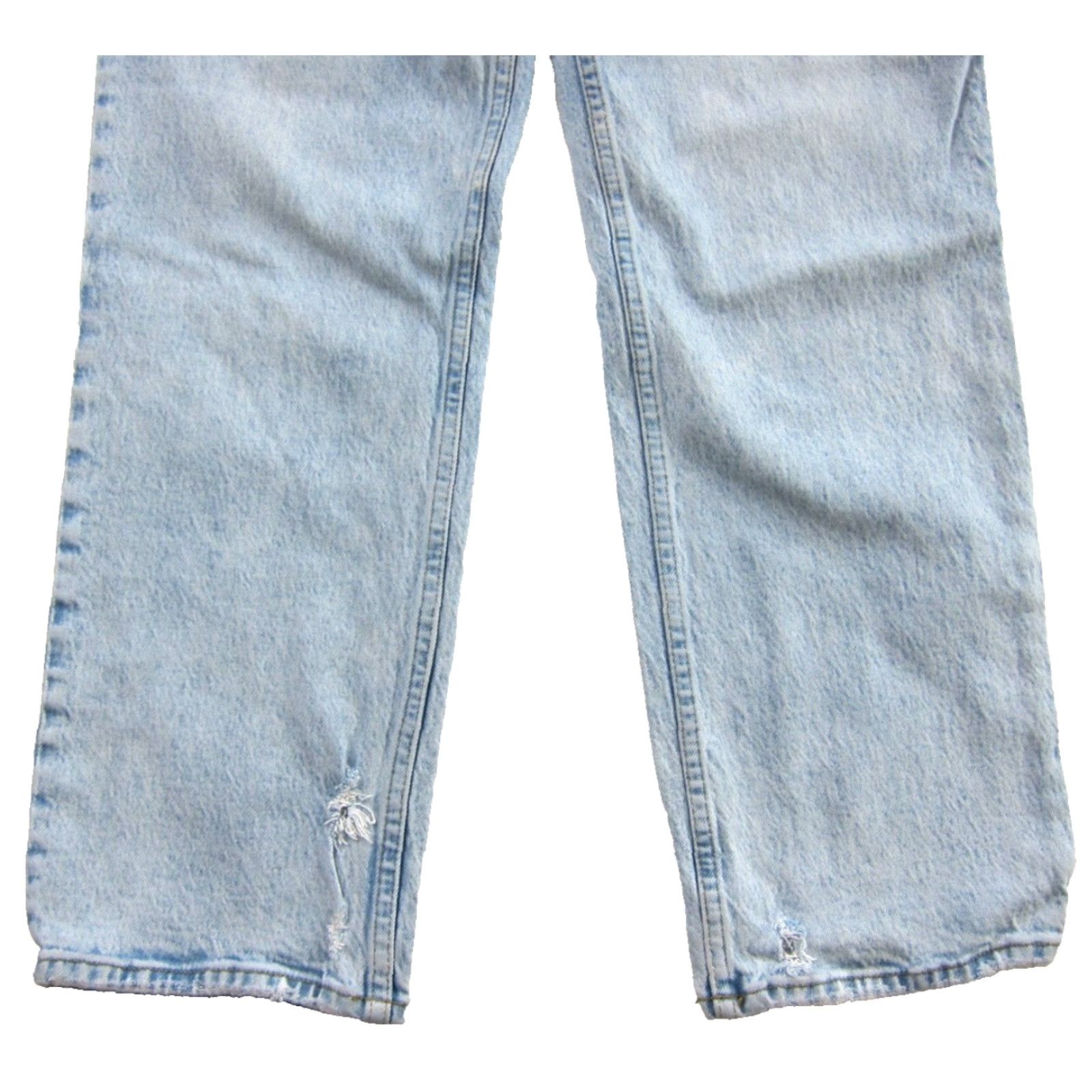 Abercrombie & Fitch Abercrombie & Fitch Light Wash Denim The 90s Straight Ultra High Rise Jean 28/6s Size 28" / US 6 / IT 42 - 6 Thumbnail