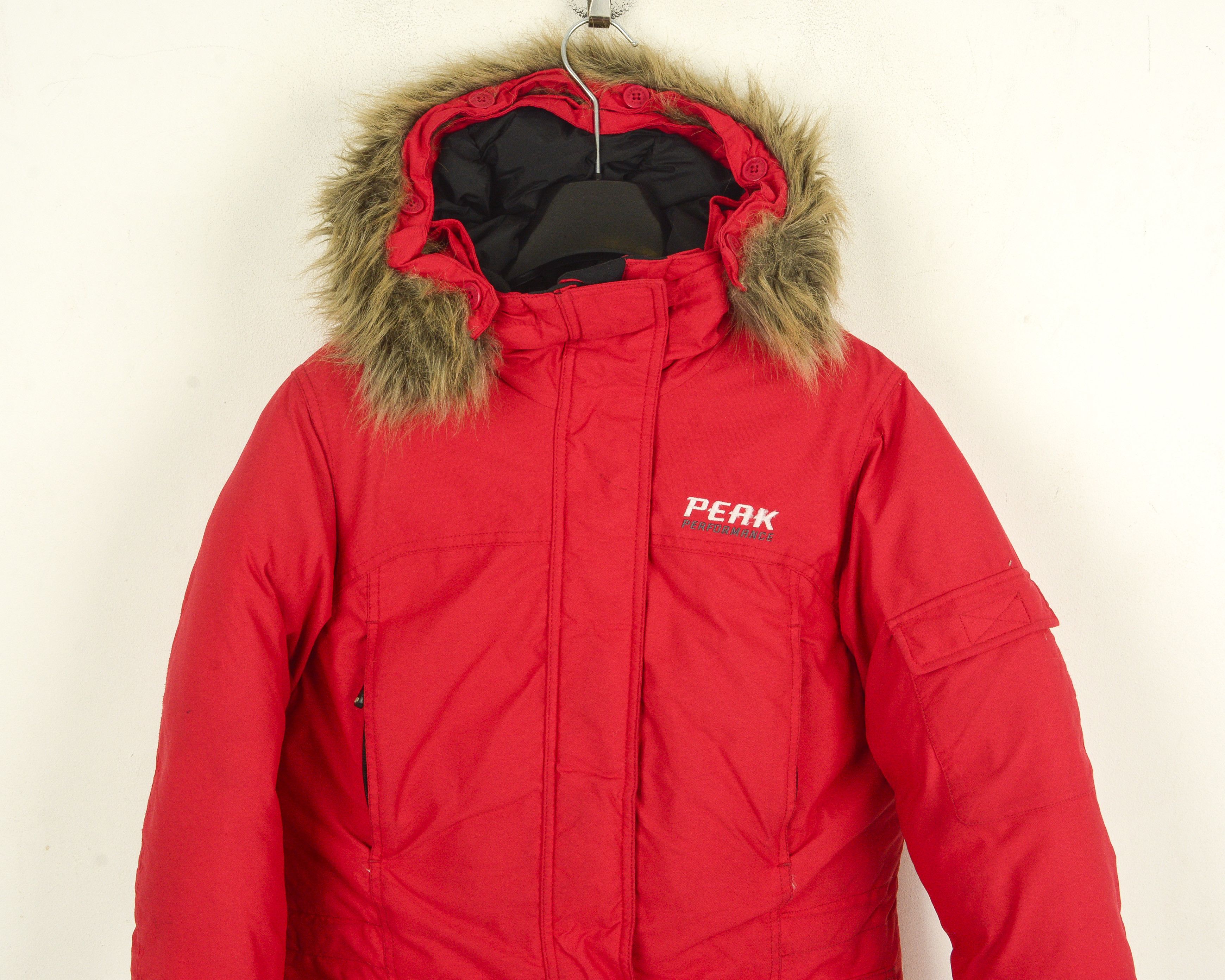 Peak Performance 'S W D Parka' S Goose Down Jacket Padded Coat Puffer Red Size S / US 4 / IT 40 - 6 Thumbnail