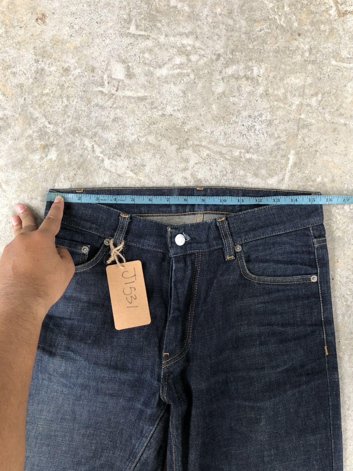 Helmut Lang Helmut Lang Classic Raw Denim Distressed Jeans Size US 31 - 23 Thumbnail