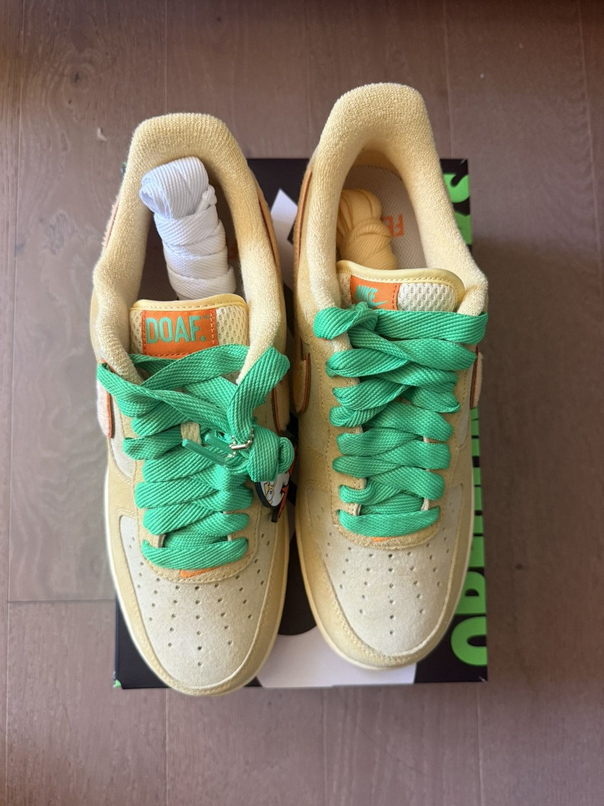 Nike Size 10.5 - NIKE AIR FORCE 1 DOAF OREGON EGG OR DUCK PE Size US 10.5 / EU 43-44 - 6 Thumbnail