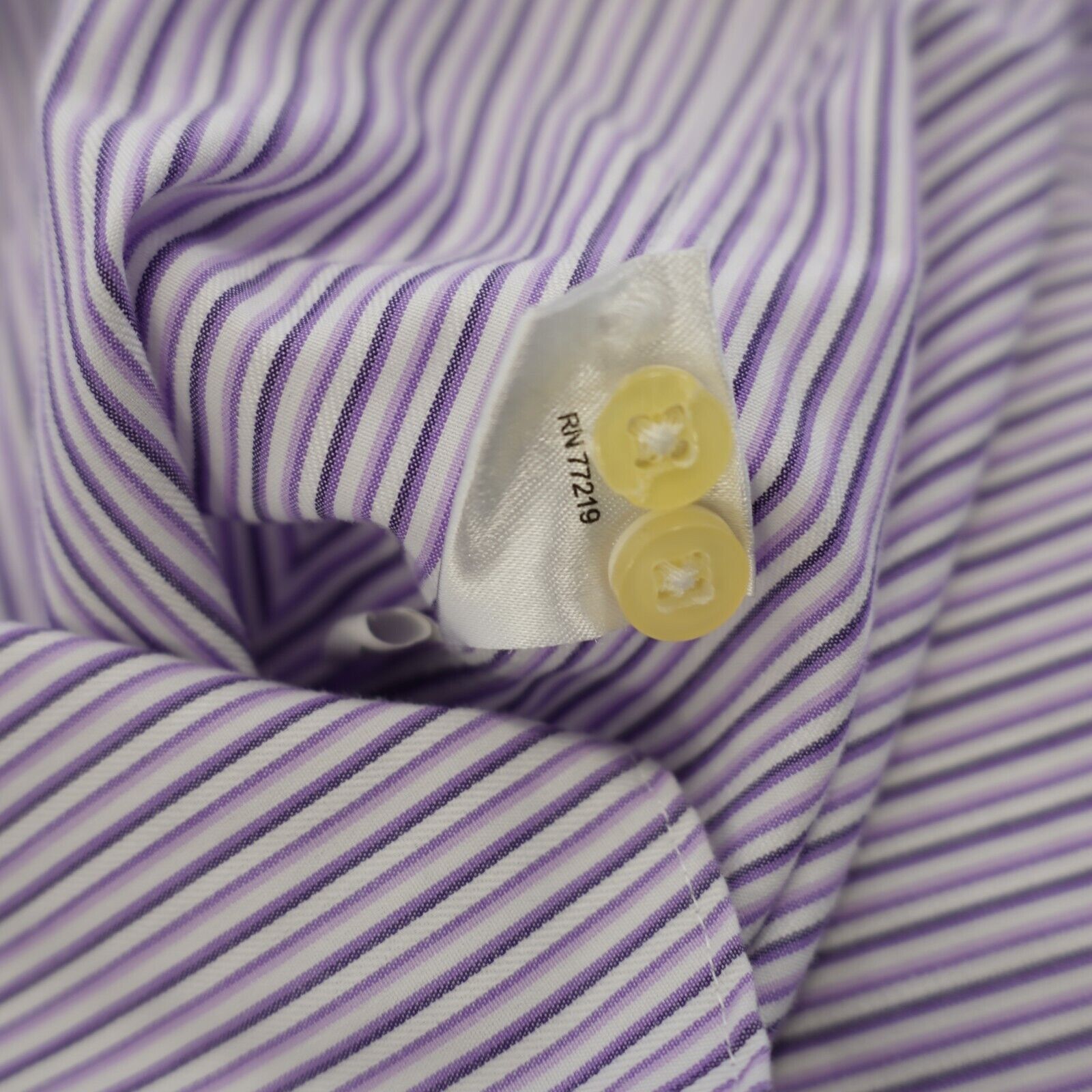 Egara Egara Non-Iron Slim Fit Large Tall 16-16.5 Purple Plaid Flip Size US L / EU 52-54 / 3 - 13 Thumbnail