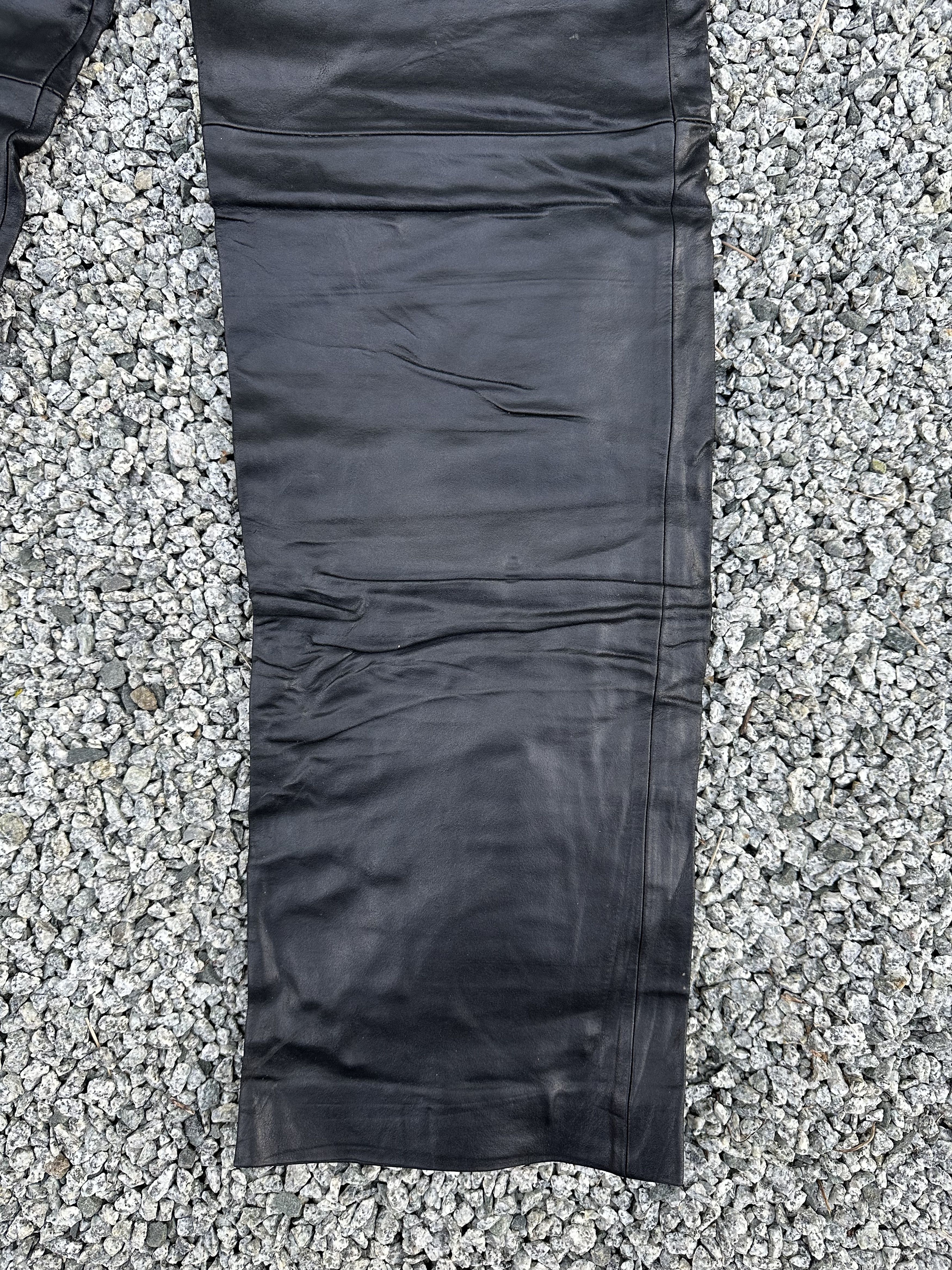 Yoshiyuki Konishi Japanese Brand Ficce Yoshiyuki Konishi Leather Biker Pants Size US 32 / EU 48 - 6 Thumbnail