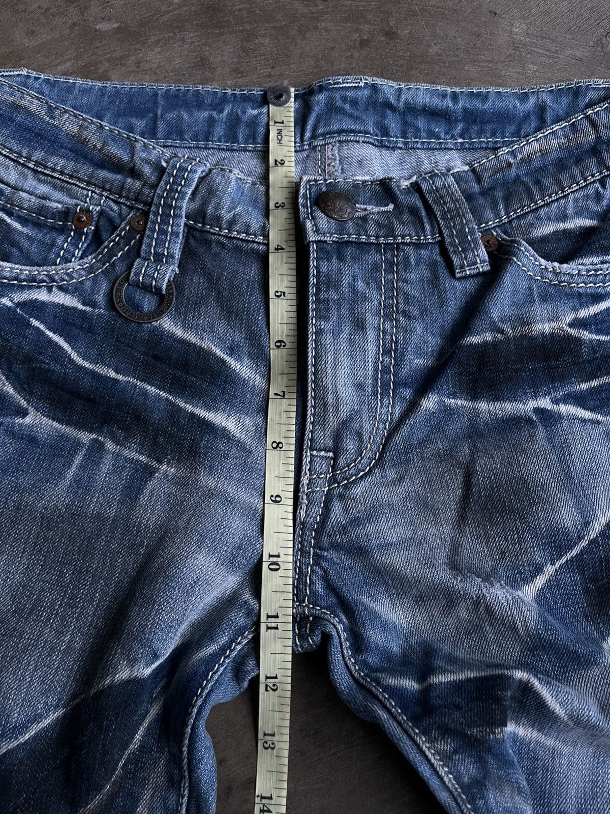 Tornado Mart JAPANESE BUFFALO BOBS DENIM CURVE FLARE FADE PANTS STYLE Size US 30 / EU 46 - 12 Thumbnail