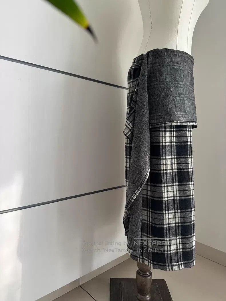 Comme des Garcons Comme des Garcons size F Apron Plaid Long Skirt Size 25" / US 0 / IT 36 - 1 Thumbnail