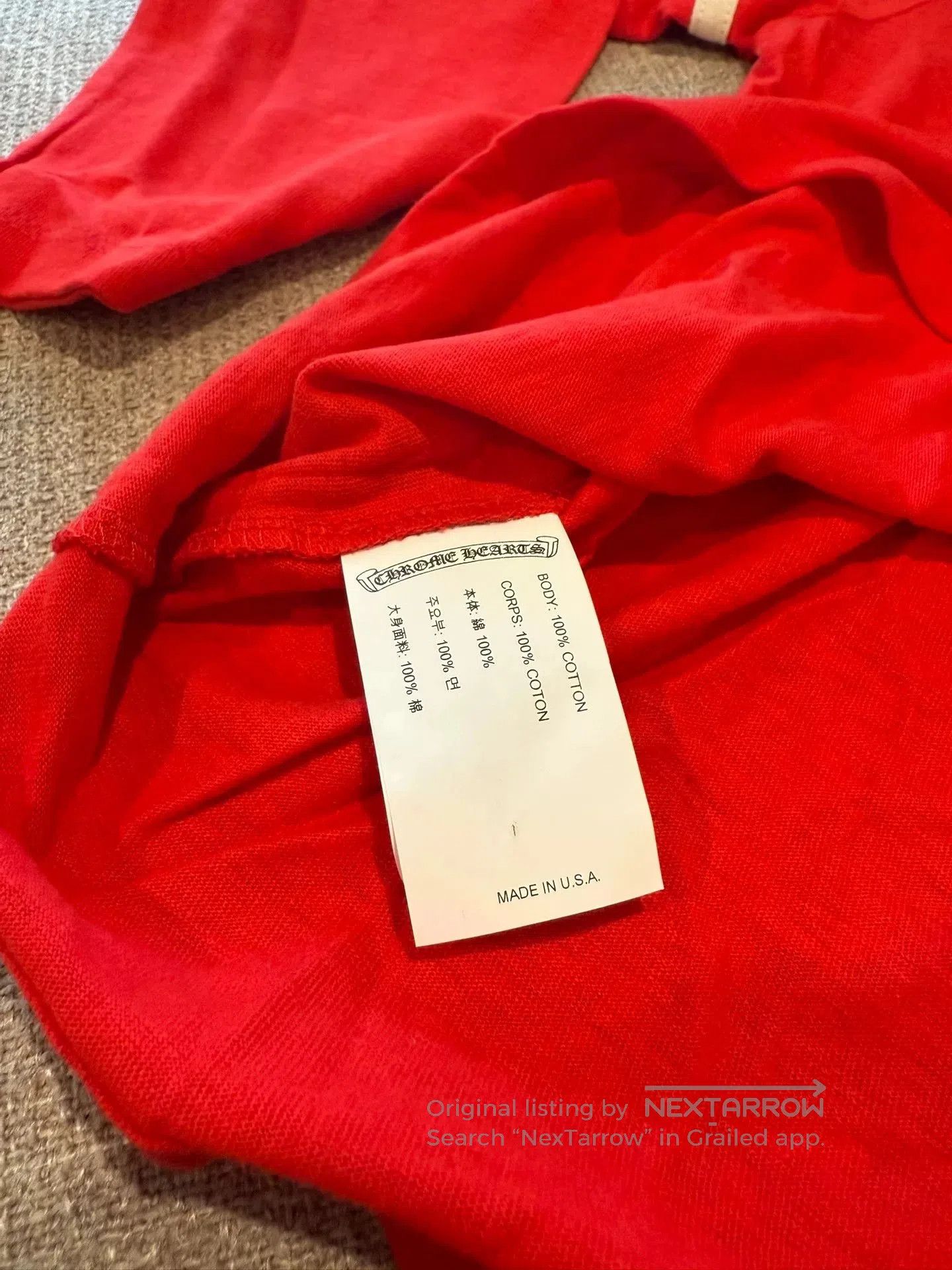 Chrome Hearts Chrome Hearts Red 33 Long Sleeve T. Size US S / EU 44-46 / 1 - 6 Thumbnail