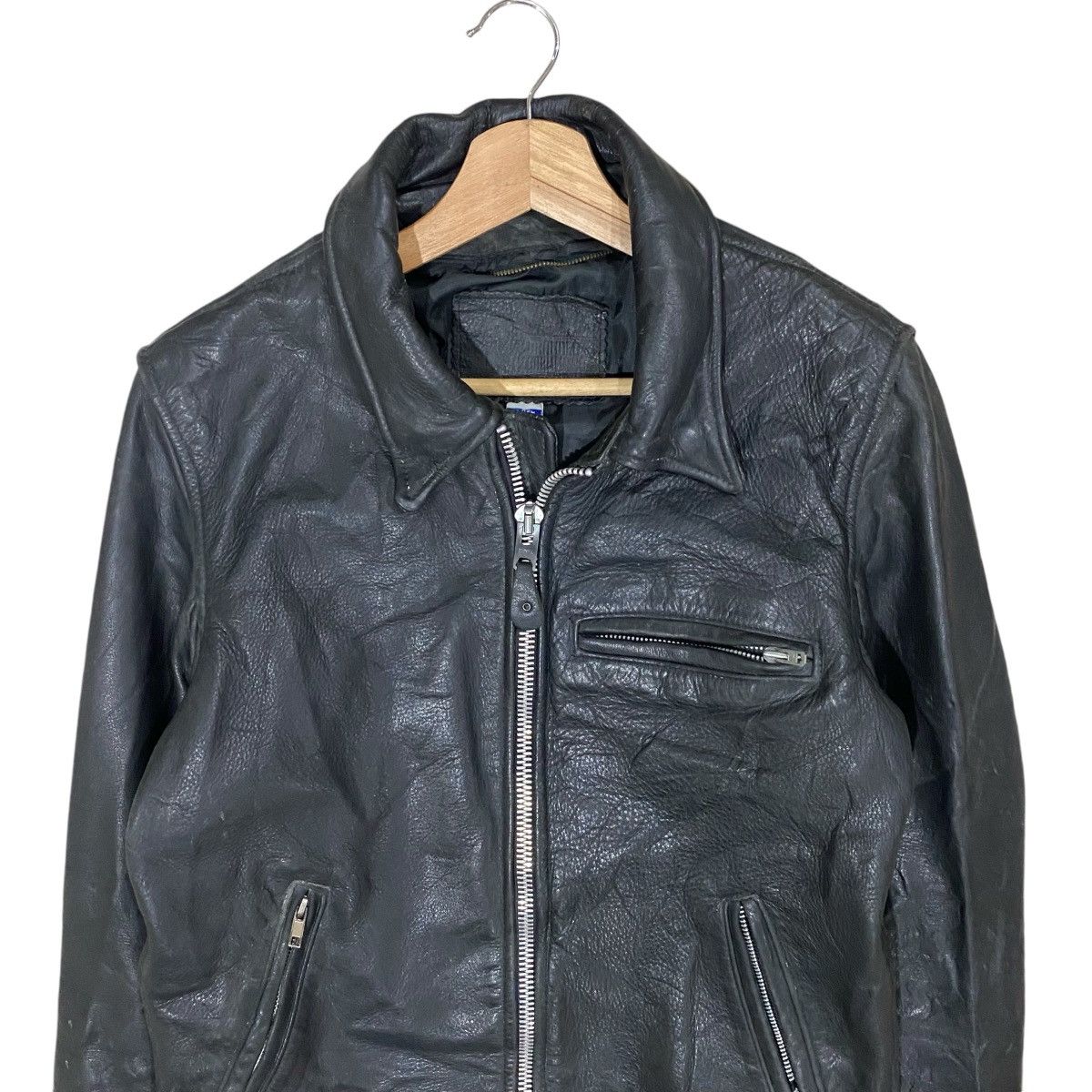 Branded Leather 🔥VINTAGE BRANDED GARMENTS CAFE RACER LEATHER JACKET Size US S / EU 44-46 / 1 - 4 Thumbnail