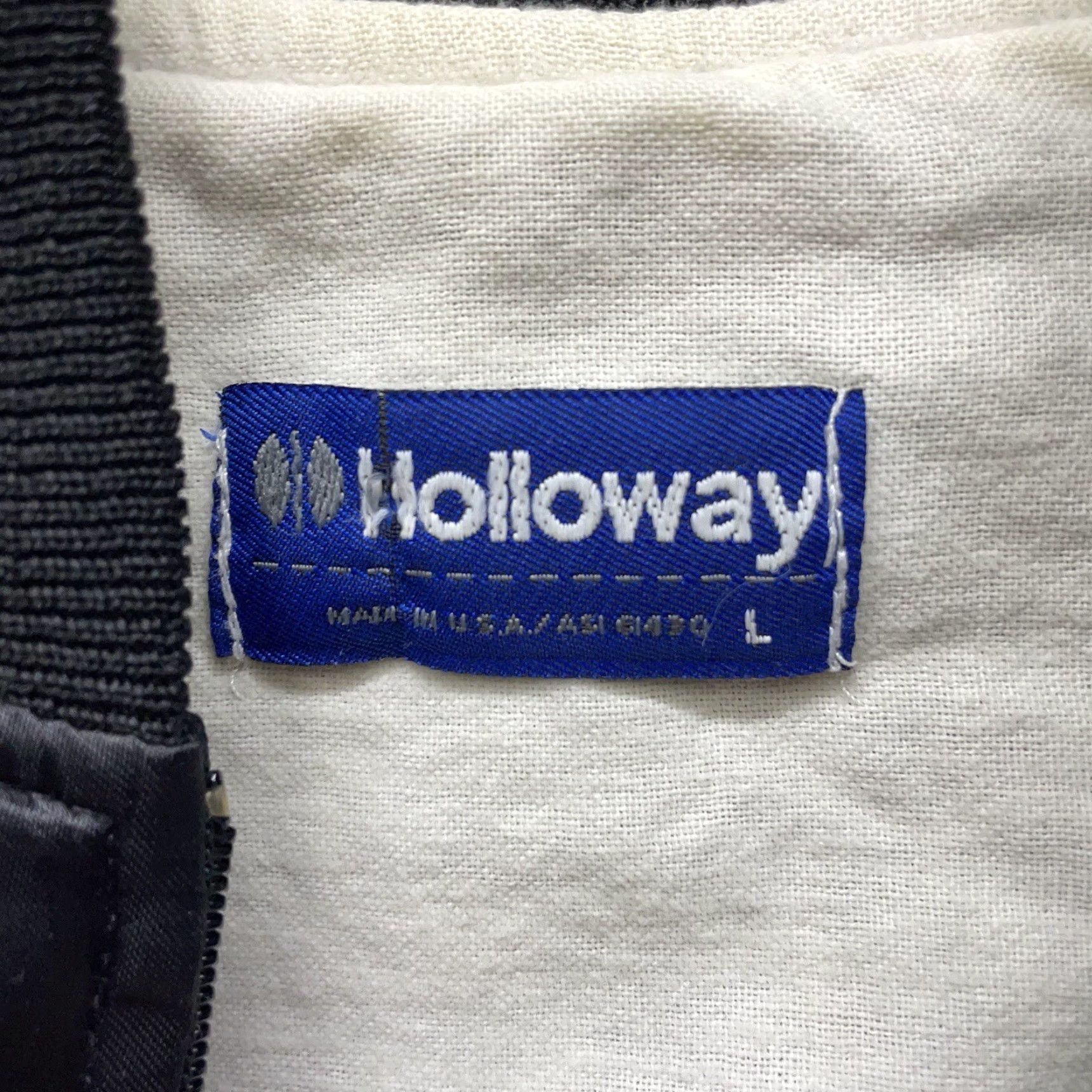 Holloway VTG Holloway Black Zip-Up MILLION AIR SATIN JACKET Mens Size L USA Size US L / EU 52-54 / 3 - 5 Thumbnail