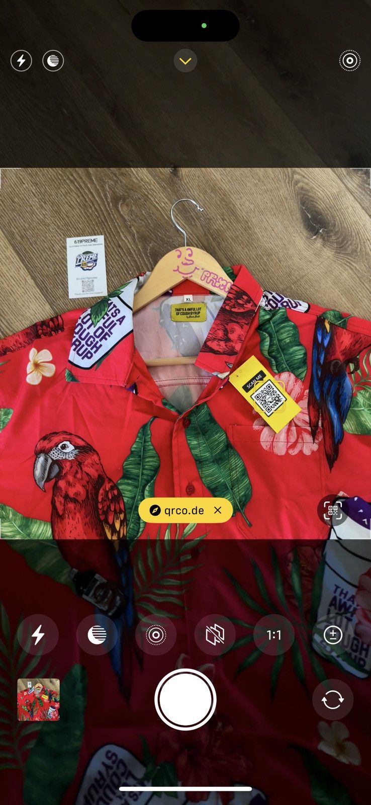 Awful Lot of Cough Syrup Awful lot of cough syrup hawaii button up ( xl, red) Size US XL / EU 56 / 4 - 5 Thumbnail