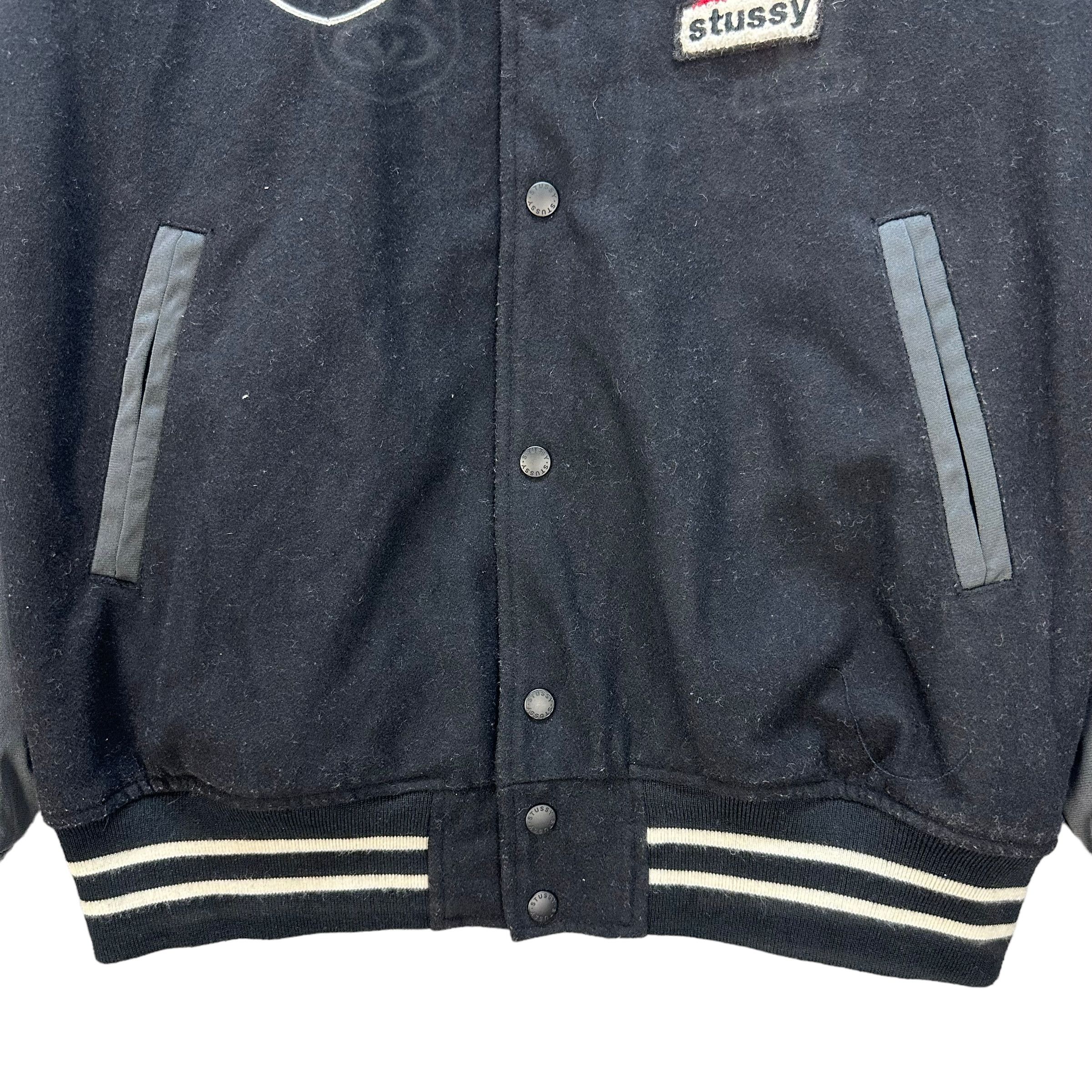 Stussy STUSSY EMBROIDERY BIG LOGO HOODIE VARSITY JACKET #8910-038 Size US XL / EU 56 / 4 - 6 Thumbnail