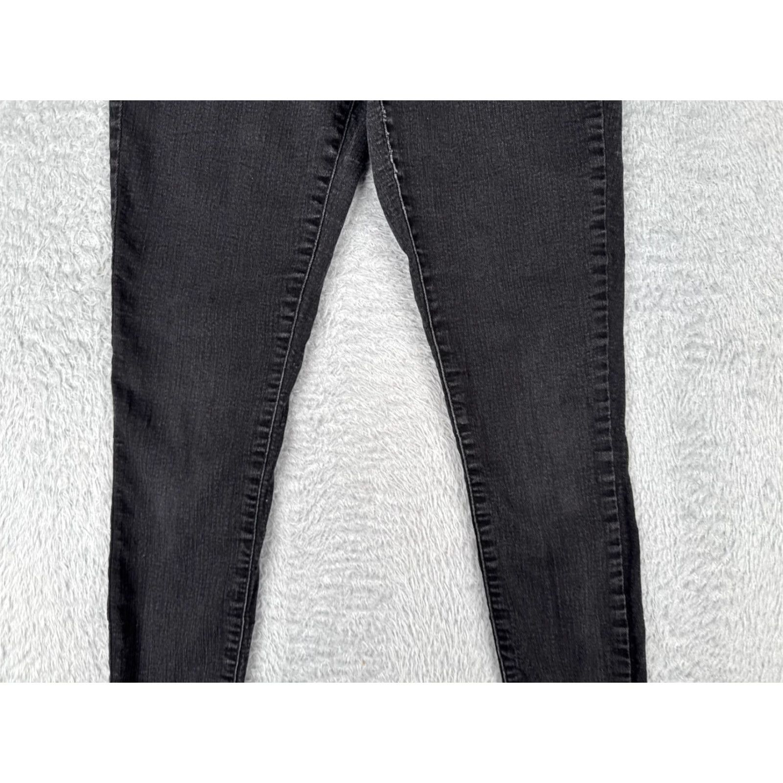 Vintage Wild Fabel Jeans 00 Black Mid Rise Skinny Cotton Blend 25x27 Womens Size 24" / US 00 / IT 34 - 3 Thumbnail