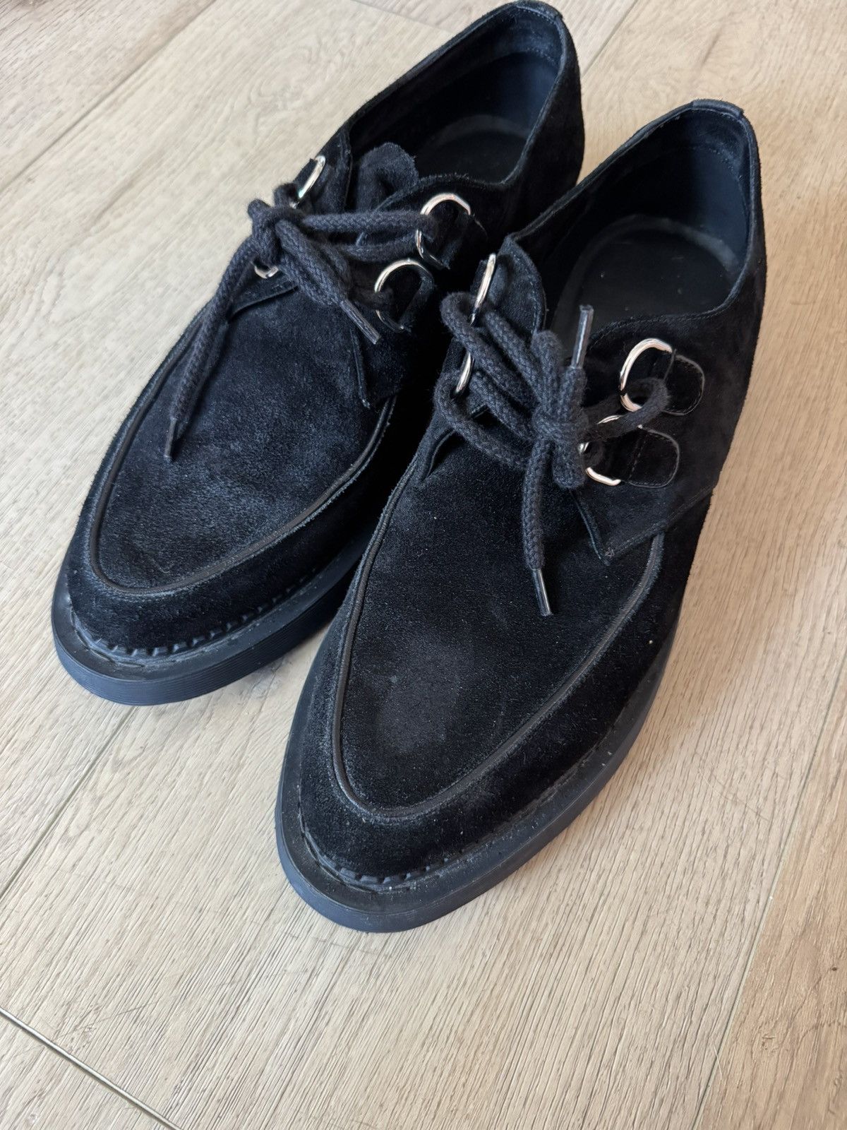 Saint Laurent Paris Suede Teddy Derbys 44 Size US 11 / EU 44 - 2 Thumbnail