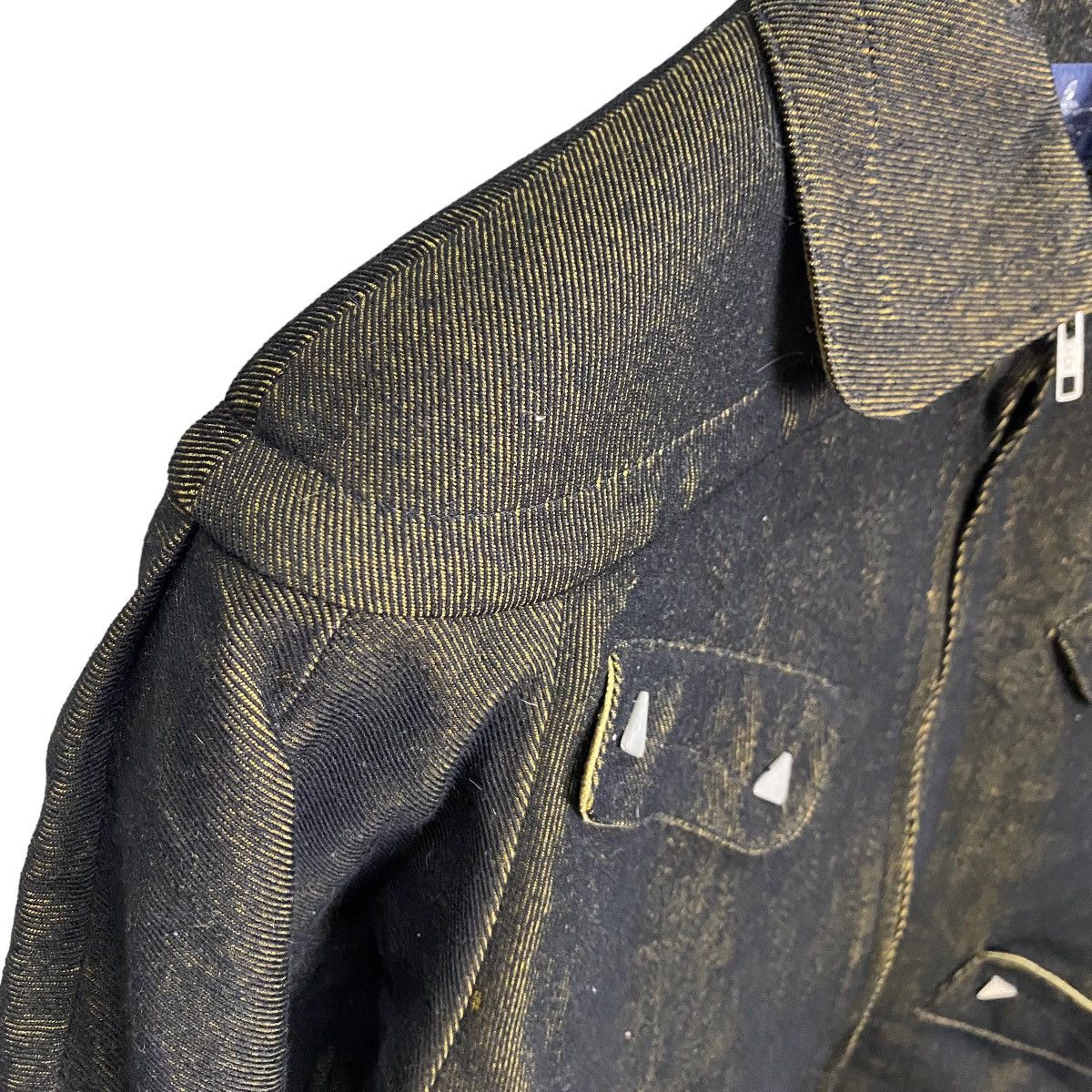 Thierry Mugler Thierry Mugler 80s denim triagle metal button Size US M / EU 48-50 / 2 - 5 Thumbnail