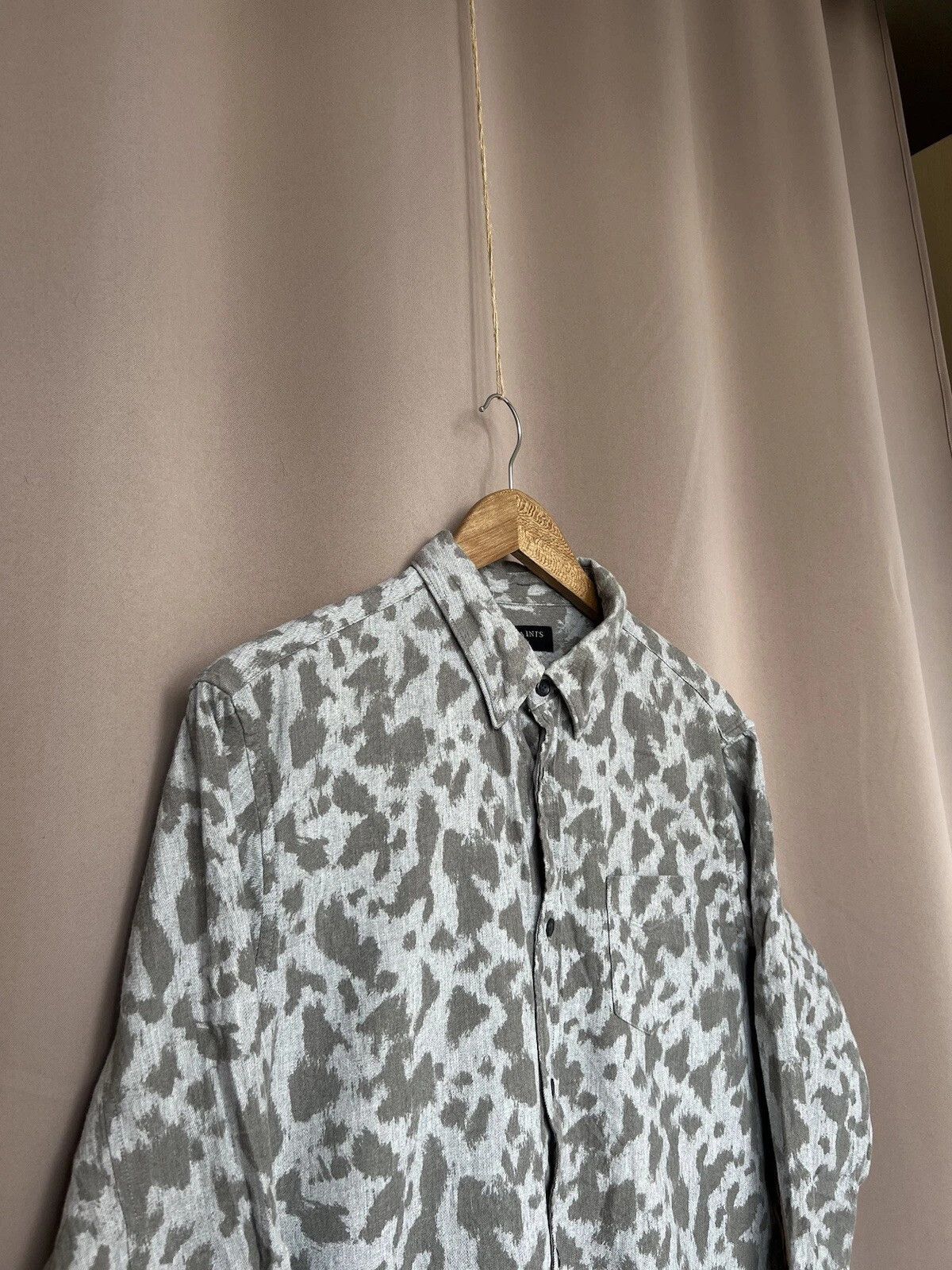Allsaints AllSaints Montaud LS Cotton Button Shirt Mens Size L Size US L / EU 52-54 / 3 - 3 Thumbnail