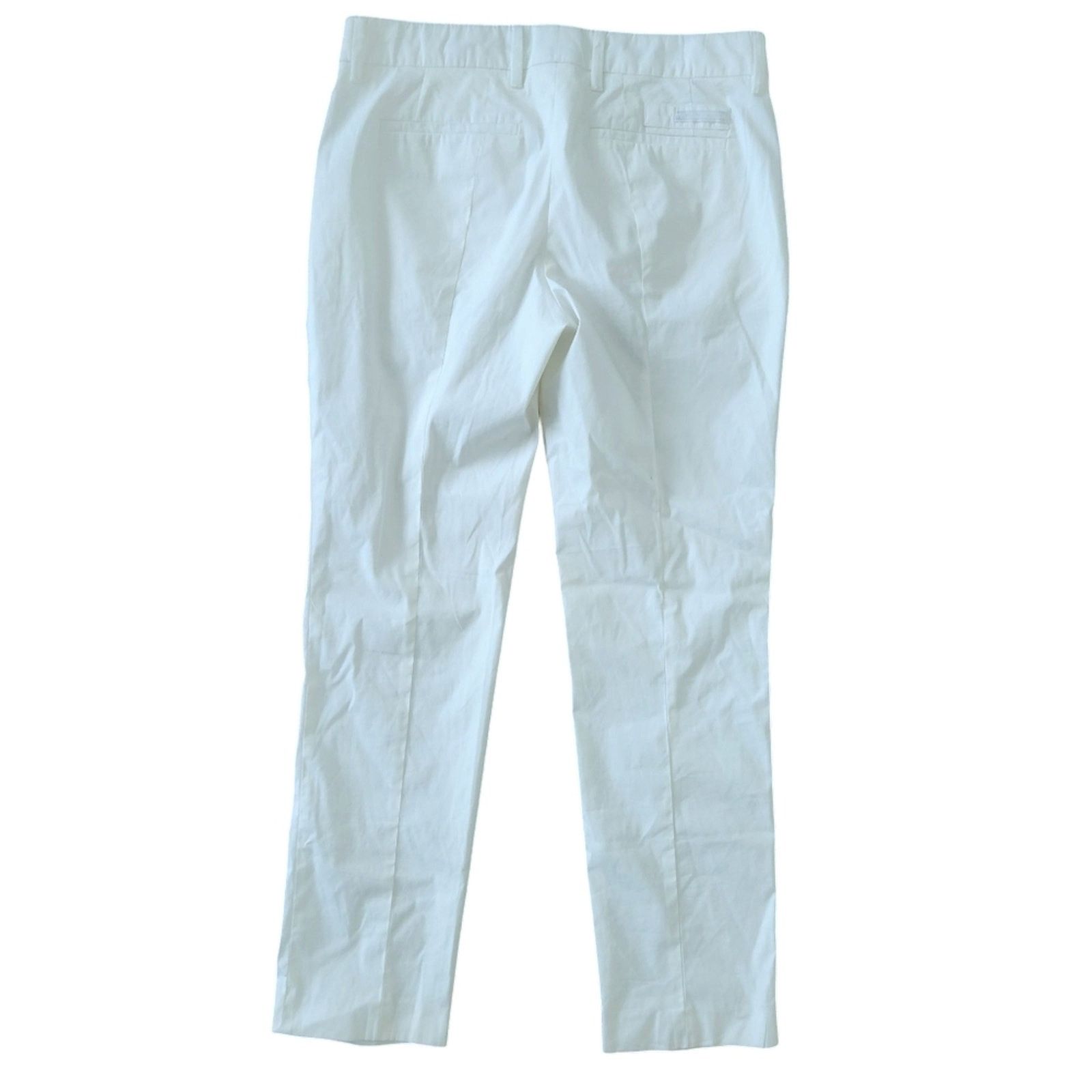 PRADA Lightweight Creamy White Straight Leg Pants 40