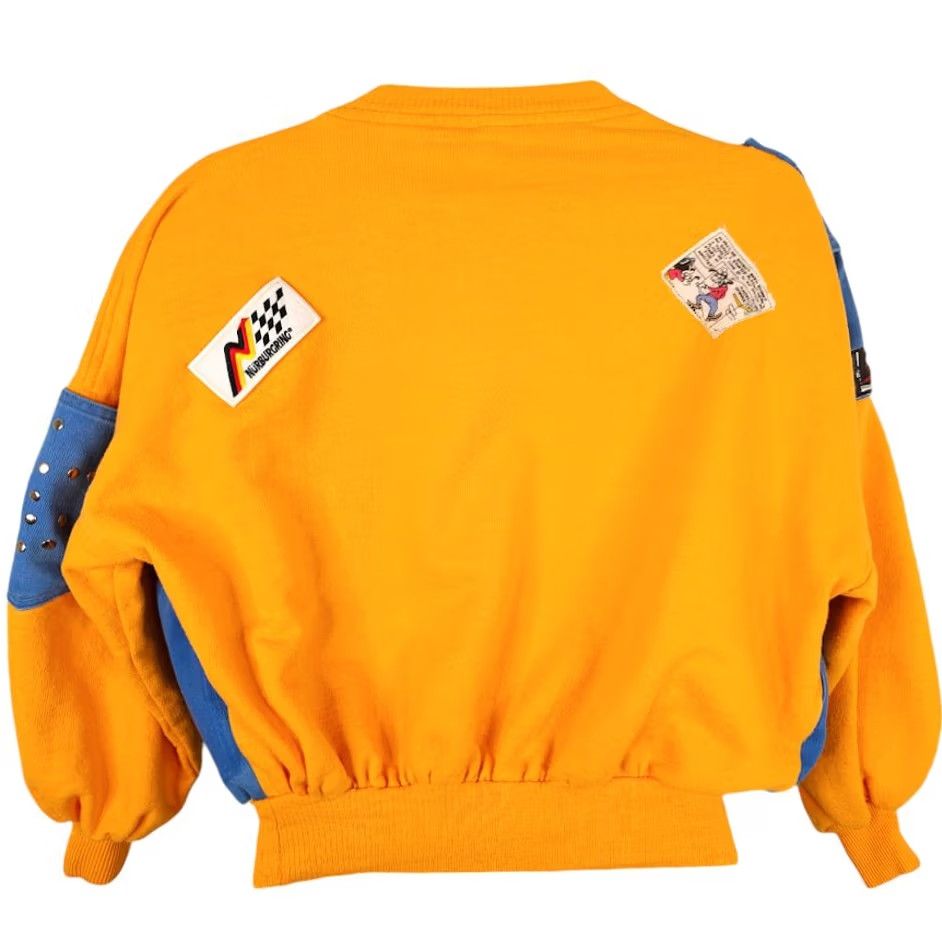 Disney VINTAGE Disney Sweatshirt Womens Size Large Yellow 80s Claude Attias Pop Art Mickey Mouse Size L / US 10 / IT 46 - 5 Thumbnail