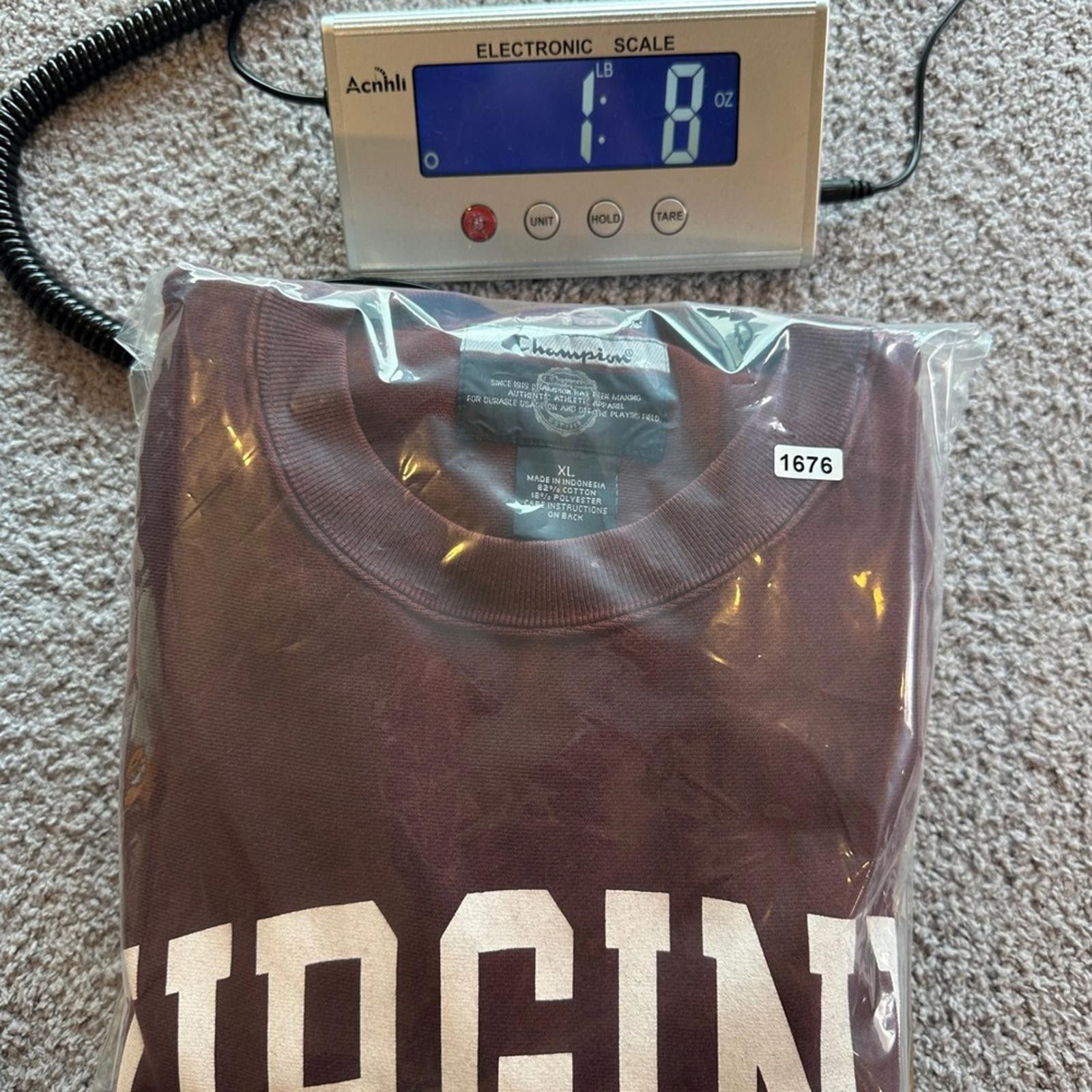 Champion Champion Virginia Tech Hokies Maroon Crewneck Sweatshirt XL Size US XL / EU 56 / 4 - 5 Thumbnail