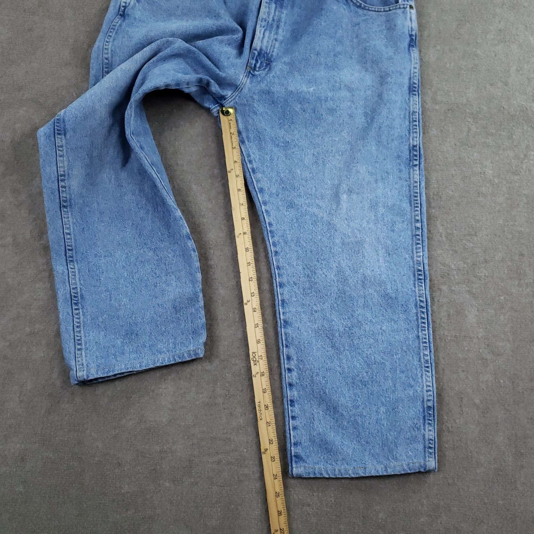 Wrangler VINTAGE Wrangler Regular Fit Jeans Mens 40x30 Blue Straight Leg Denim 38x24 Size US 40 / EU 56 - 2 Thumbnail