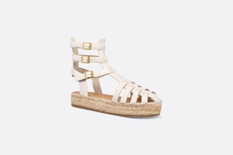 Dior o1w1db11225 KDO022 Dioriviera Marine Sandals in White Size US 9 / IT 39 - 2 Thumbnail
