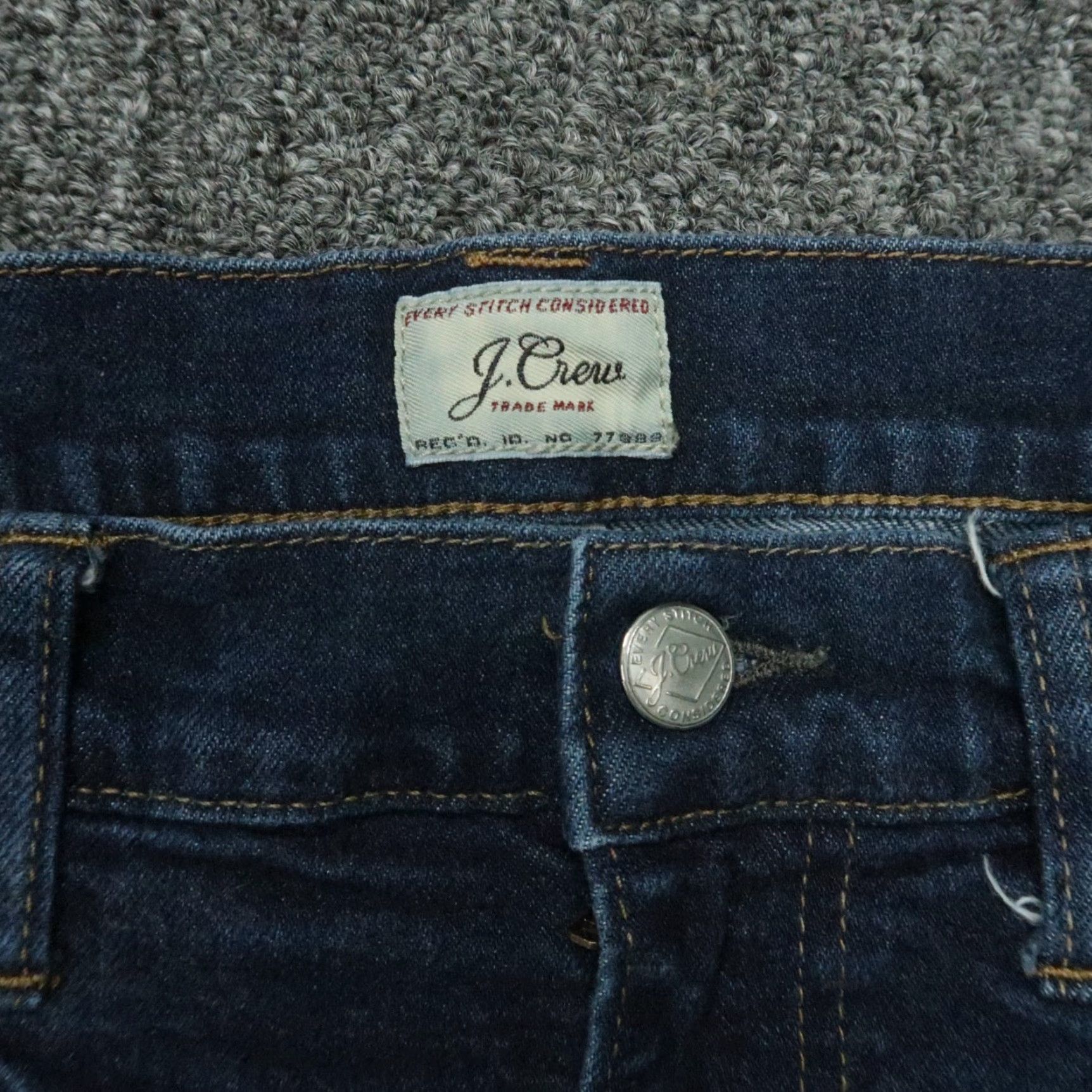 J.Crew J Crew Jeans Mens 34x28 Blue 484 Stretch Slim Straight Denim 5-Pocket Button Zip Belt Loops Regular Size Type Jeans Mens Blue Size US 32 / EU 48 - 4 Thumbnail