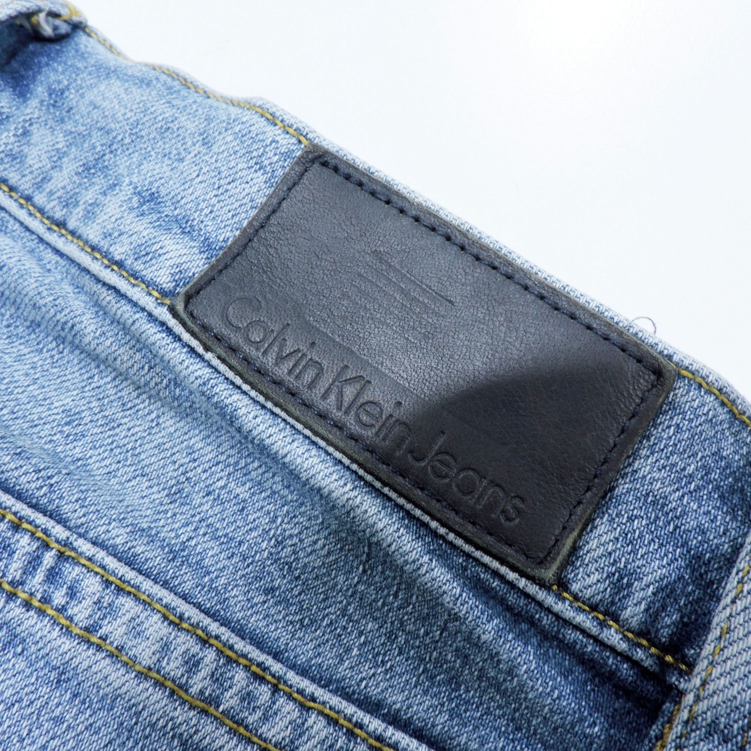 Calvin Klein CK PREMIUM ITALIAN STRETCH SELVEDGE CASPIAN SEA SLIM DENIM Size US 27 - 15 Thumbnail