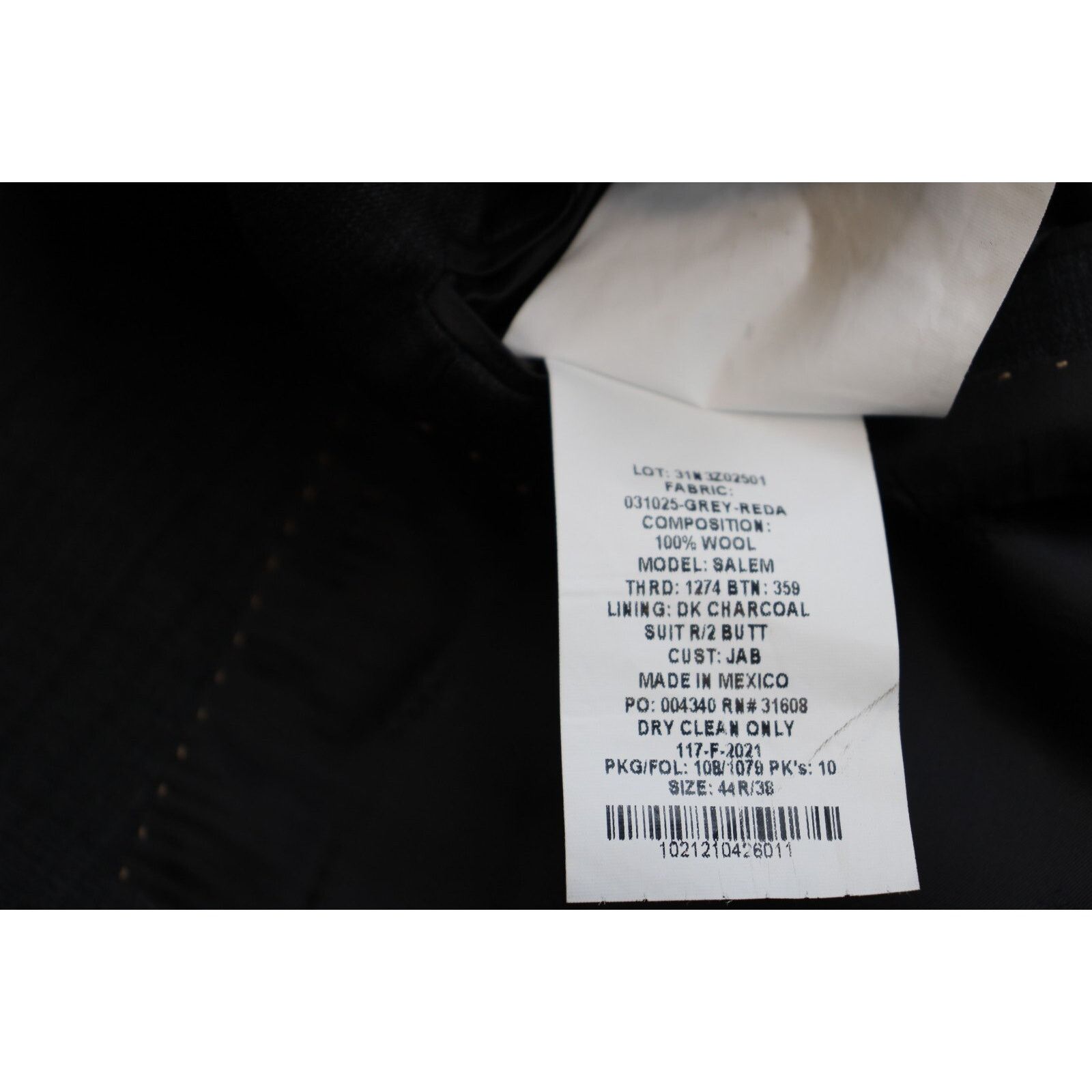 Jos. A. Bank Jos A Bank Blazer Mens 44R Gray Wool Reserve Tailored Fit Size 44R - 9 Thumbnail