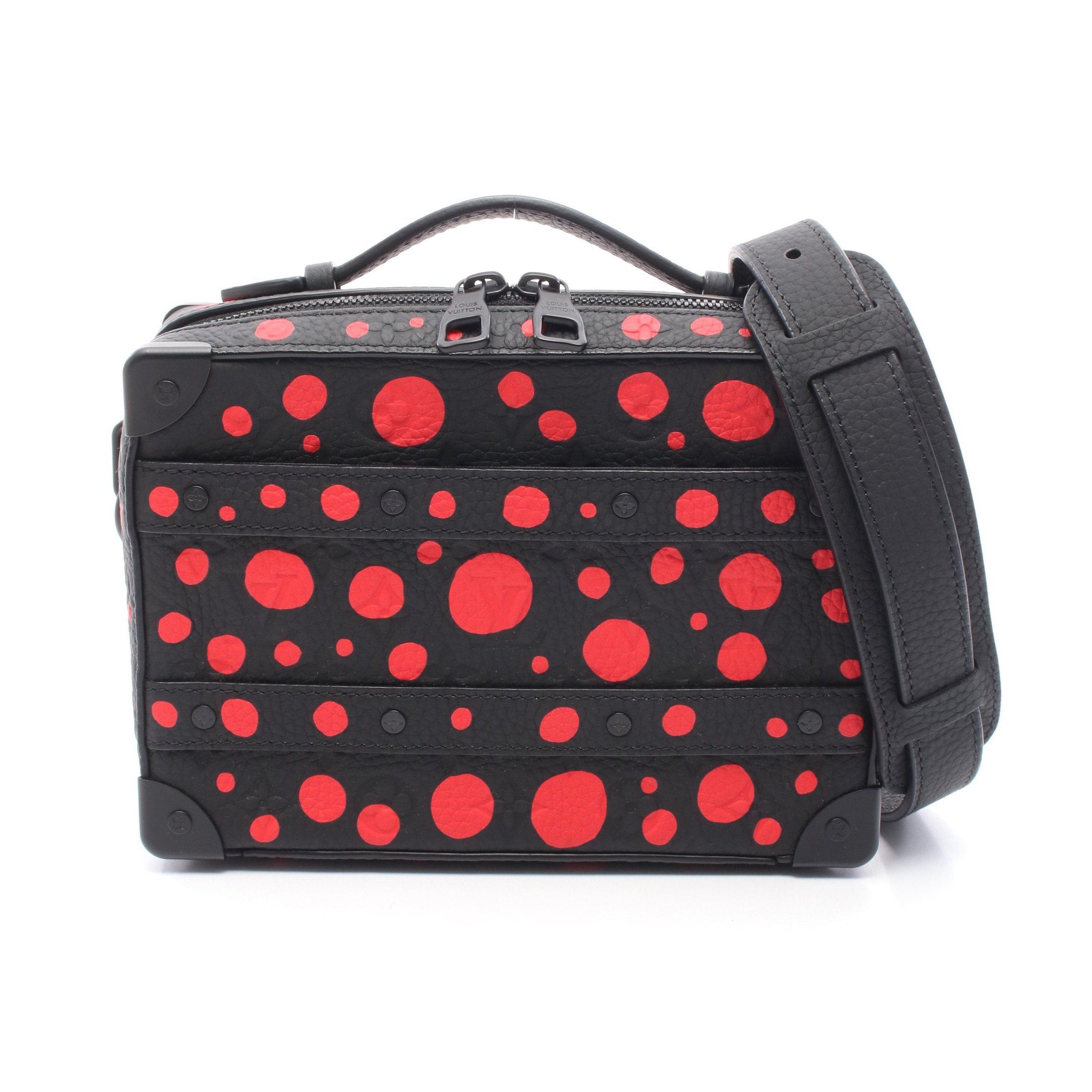 Louis Vuitton Louis Vuitton Lv * Yk Handle Soft Trunk Monogram Taurillon Infinity Dot Handbag Leather Black Red Size ONE SIZE - 1 Thumbnail