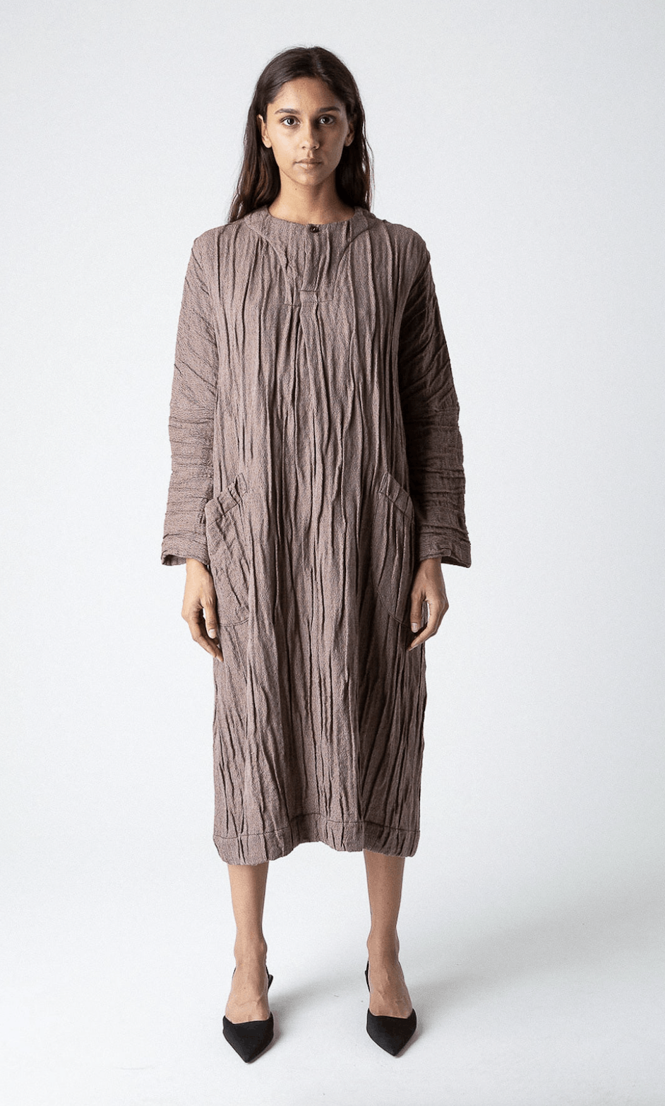 Beaugan $1170 NWT BEAUGAN GAUZE SACK DRESS Size L / US 10 / IT 46 - 1 Thumbnail