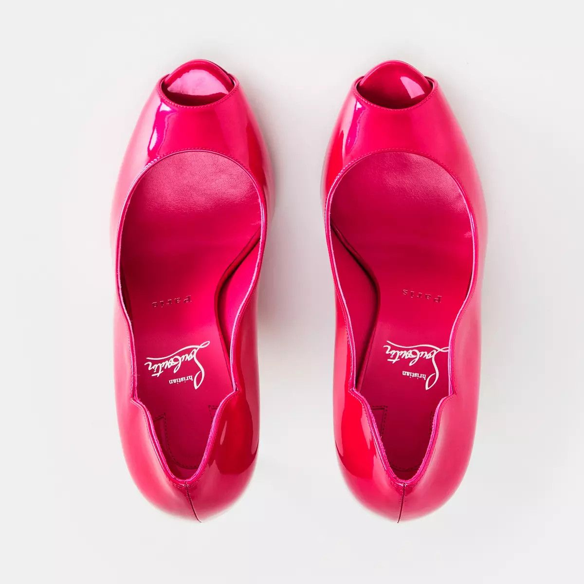 Christian Louboutin os11x0126 Hot Chick Alta 120MM Patent Leather Pumps in Pink Size US 8 / IT 38 - 3 Thumbnail