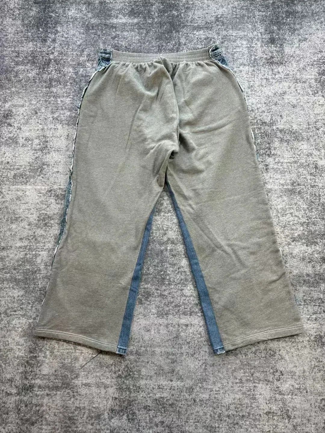 Balenciaga Balenciaga Denim Spliced Sweatpants. Size US 26 / EU 42 - 2 Thumbnail
