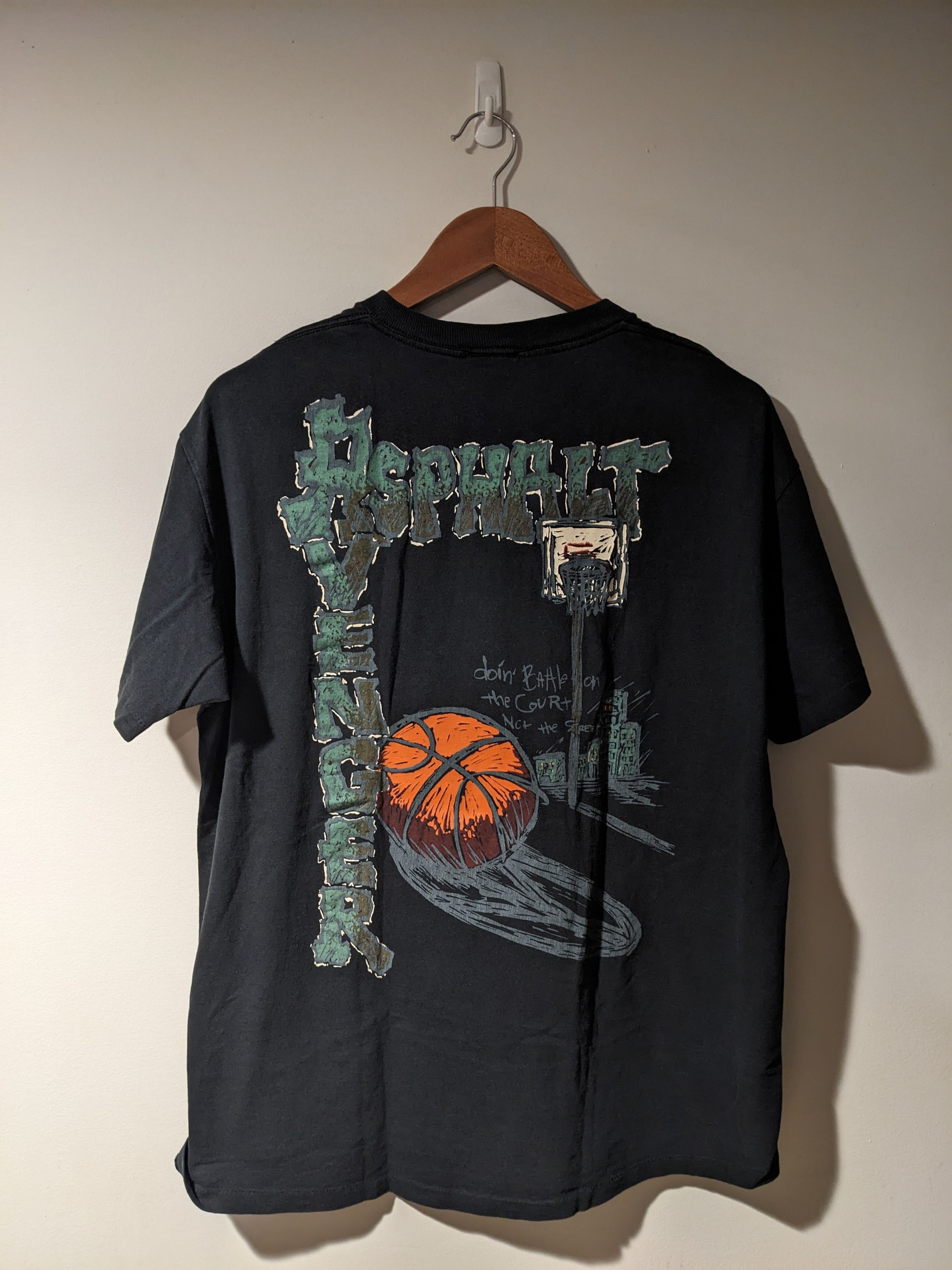 Vintage Vintage 90s Asphalt Vengeance Battle Trash Talk T-Shirt Size US L / EU 52-54 / 3 - 1 Thumbnail