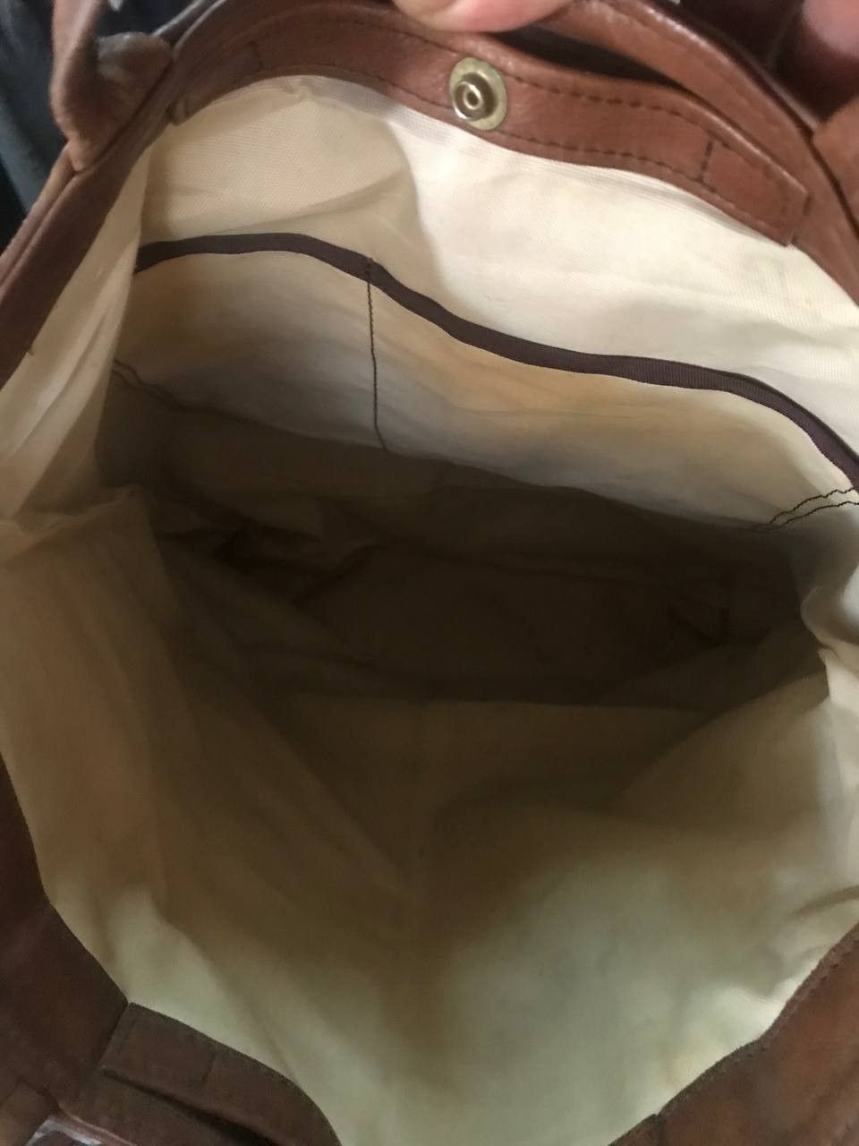 Japanese Brand × Leather Vintage ITAGAKI HOKKAIDO Patina Leather Tote Shoulder Bag Size ONE SIZE - 6 Thumbnail