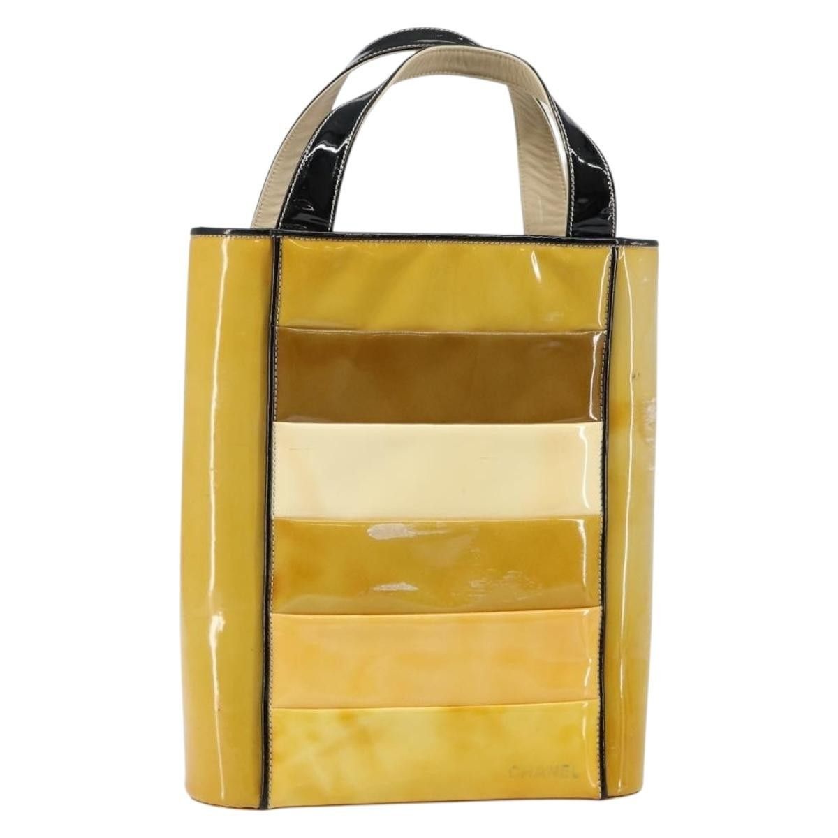 Chanel Chanel Tote Bag Enamel Yellow Gold CC Size ONE SIZE - 1 Thumbnail