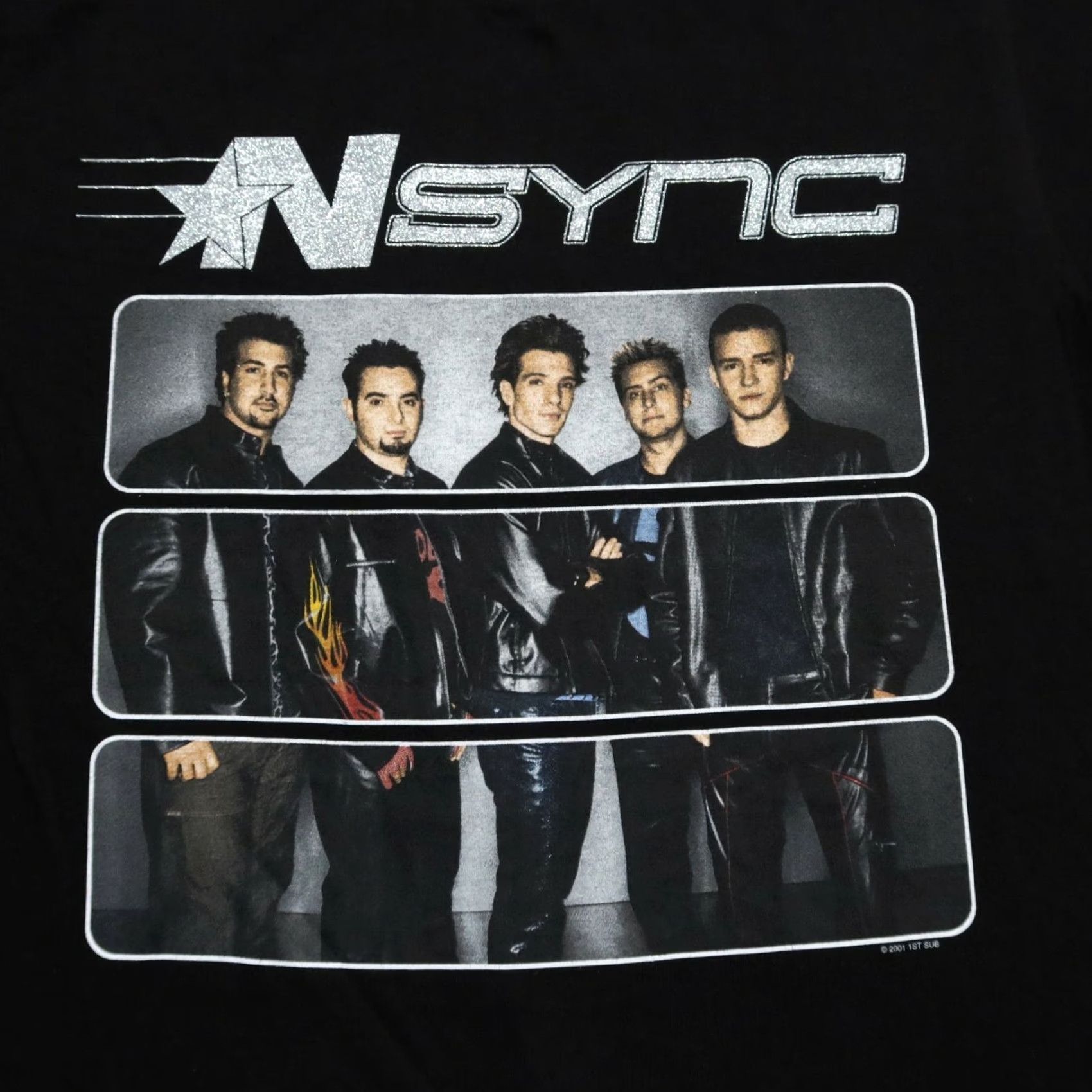 Vintage Vintage Nsync Shirt Men M Black 2001 Tour Pop Boy Band Size US M / EU 48-50 / 2 - 2 Thumbnail
