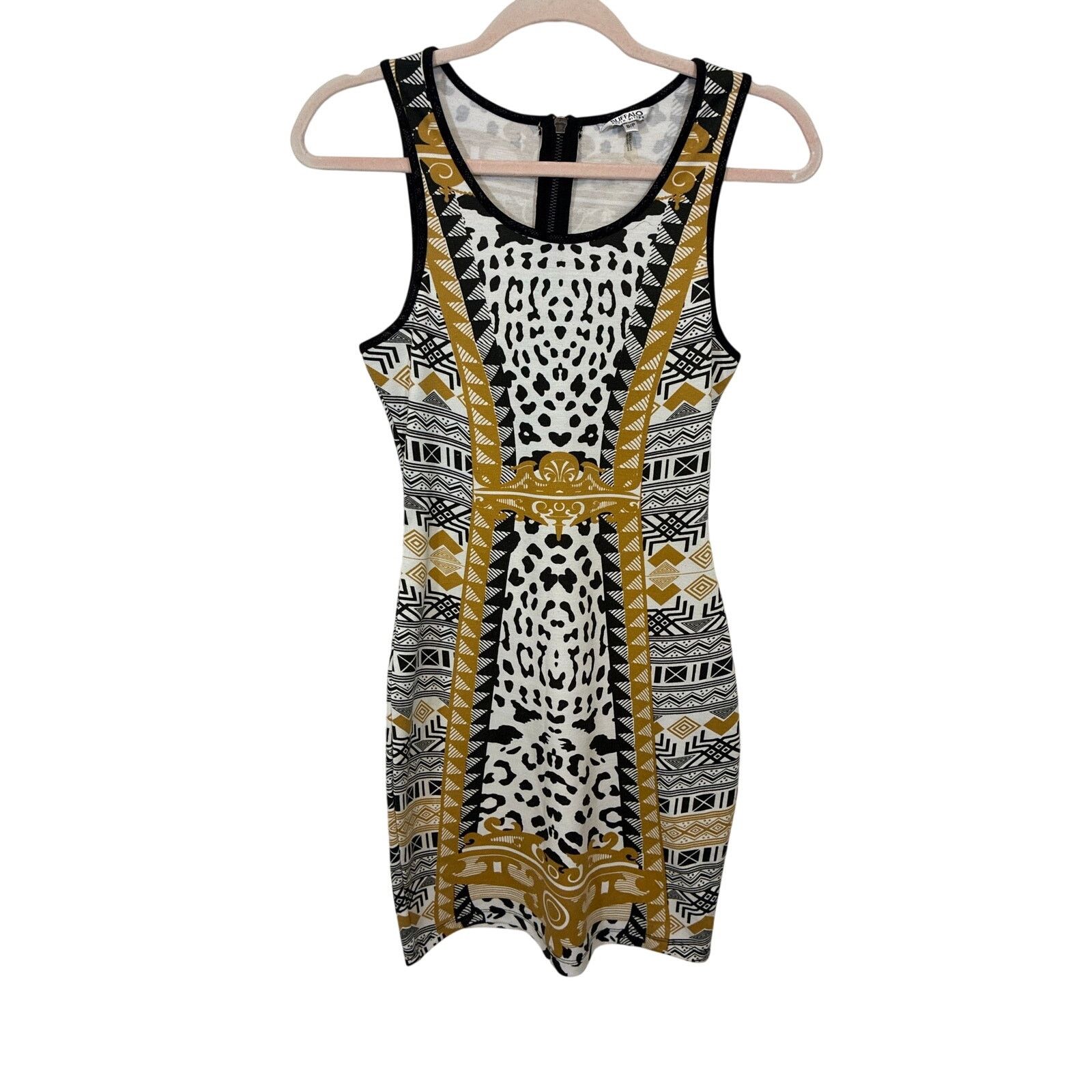 Buffalo David Bitton Buffalo David Bitton Leopard Tribal Print Mini Dress Small Size S / US 4 / IT 40 - 2 Thumbnail