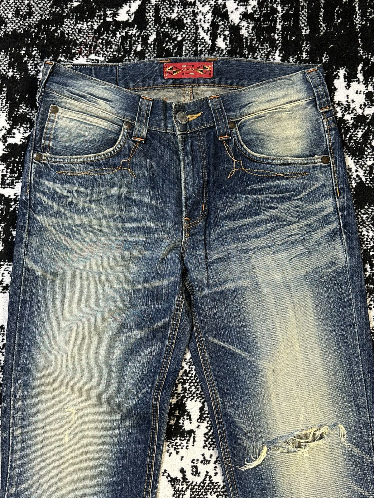 Undercover × Uniqlo 2000s Edwin XV Bobcut Navajo Denim Size US 32 / EU 48 - 3 Thumbnail