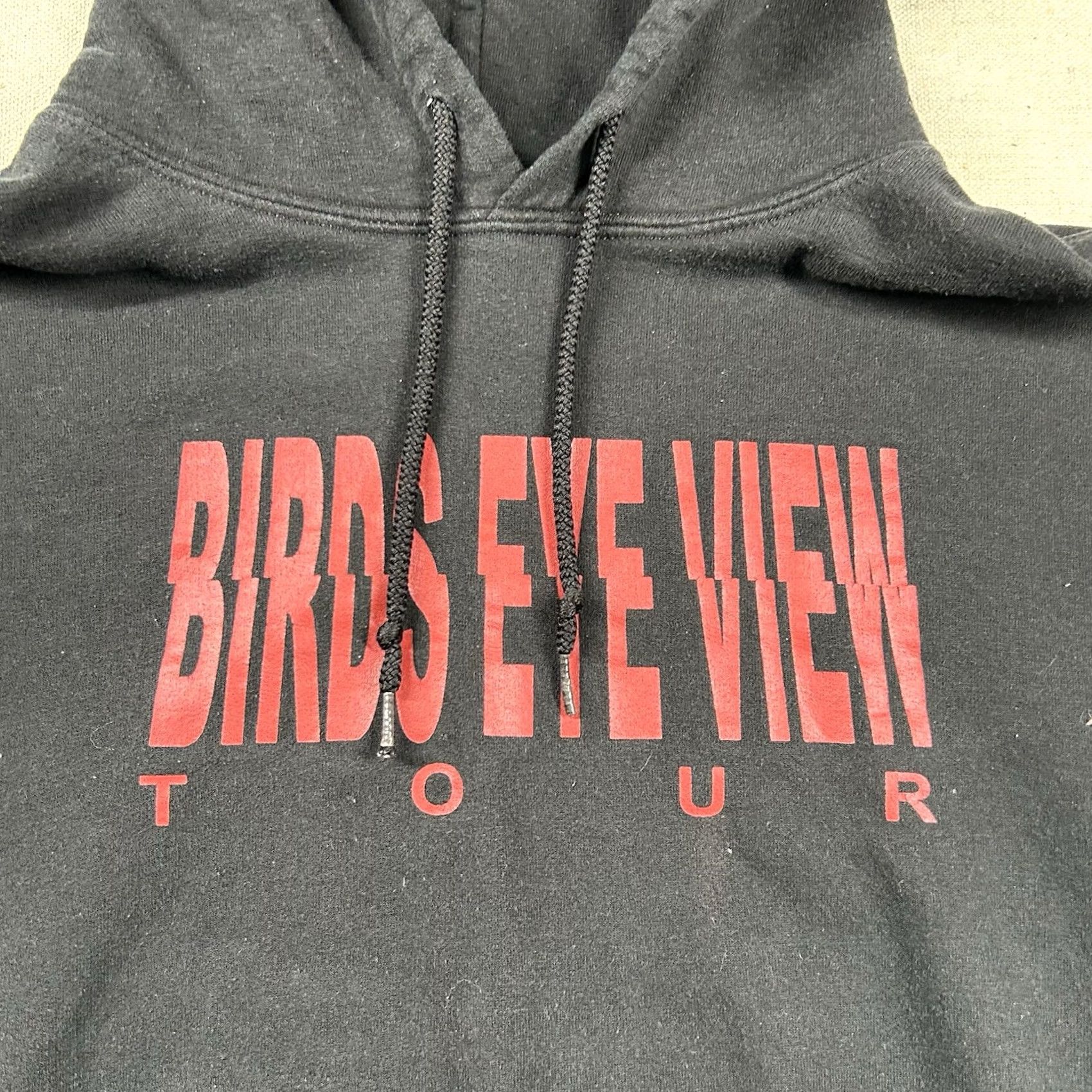Gildan Gildan Hoodie Mens L Black Pullover Hooded Pockets Hip Hop Faded Birds Eye View Tour Rap Size US L / EU 52-54 / 3 - 3 Thumbnail