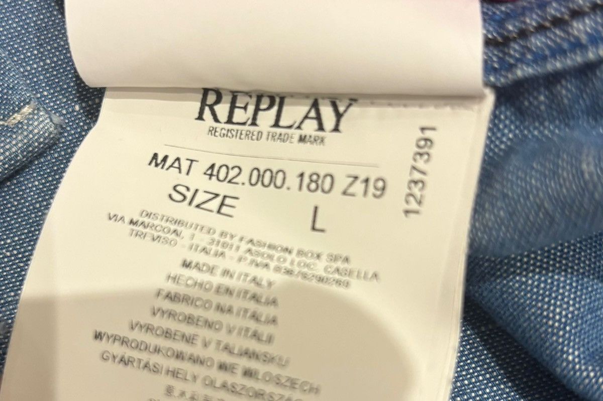 Replay Replay x Atalanta Denim Jacket Size US L / EU 52-54 / 3 - 8 Thumbnail