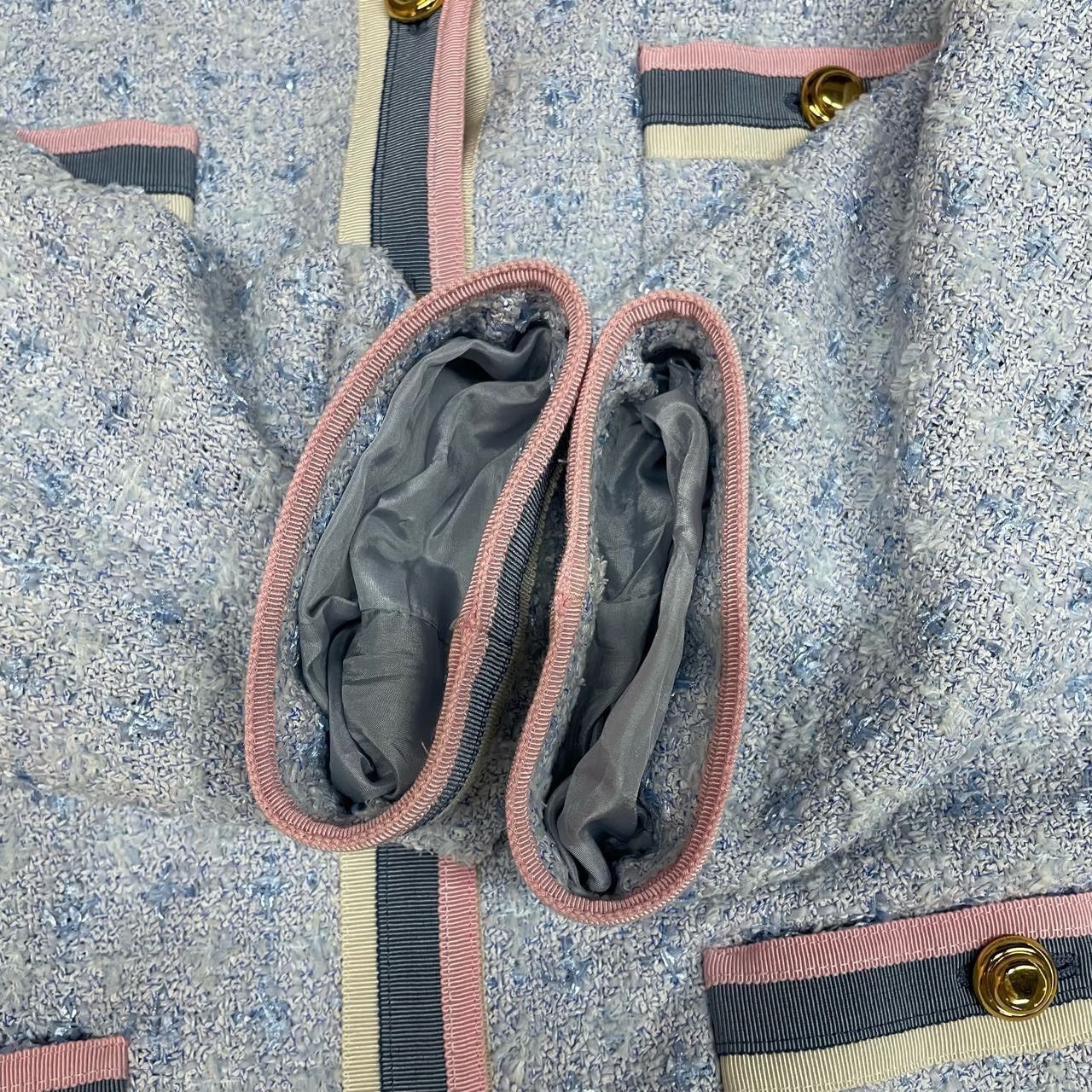 Gucci Gucci Blue gold buckle fragrance cardigan sweater 2501-Next Size US S / EU 44-46 / 1 - 5 Thumbnail