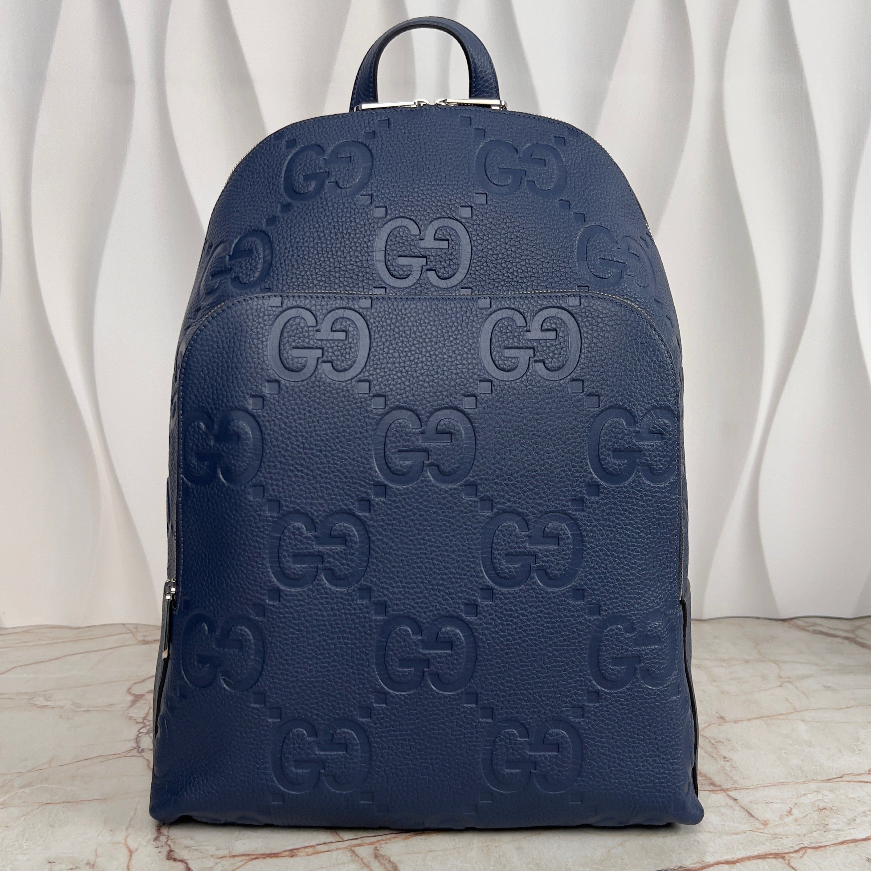Gucci RRP$3550 Medium Jumbo GG Guccissima Backpack Grain Leather Size ONE SIZE - 3 Thumbnail