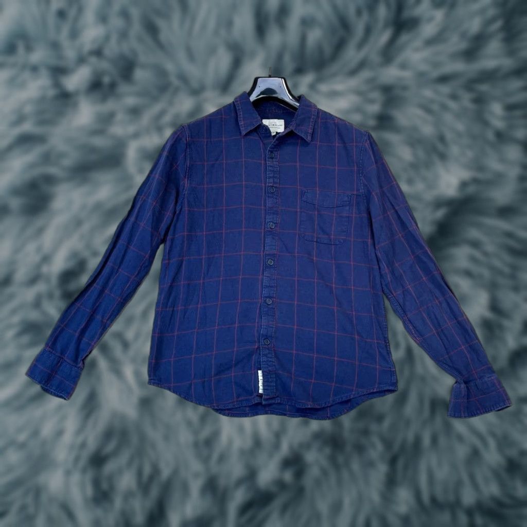 Lucky Brand Lucky Brand Button-Up Shirt Men Medium Blue Plaid 100% Cotton Flannel Long Sleeve Casual Shirt Size US M / EU 48-50 / 2 - 1 Thumbnail