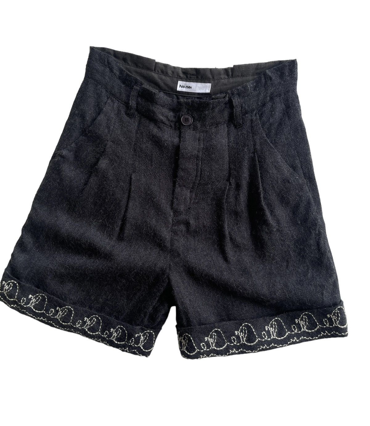 Issey Miyake Issey Miyake Ne-net Wool Women Shortpants Size 29" - 4 Thumbnail