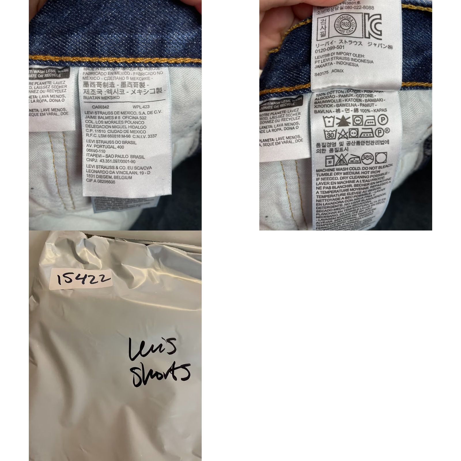 Levi's VINTAGE Levi's 501 Shorts Denim Button Fly Boho Festival Casual Women 32 Dark Wash High Rise 5-Pocket Fray Raw Hem Size 24" / US 00 / IT 34 - 8 Thumbnail