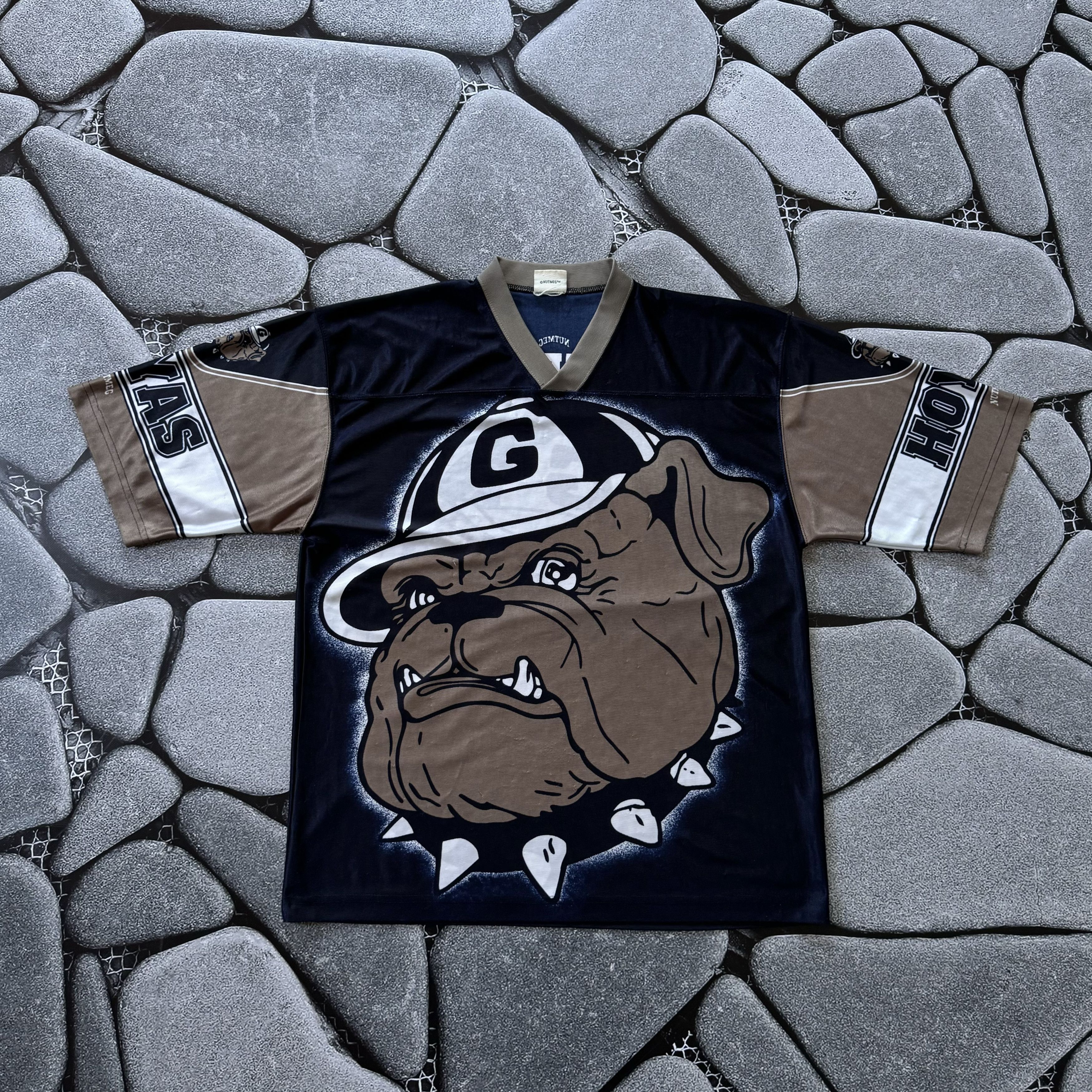 Nutmeg × Vintage VINTAGE 90S NUTMEG GEORGETOWN JERSEY ALLOVER PRINT Size US XL / EU 56 / 4 - 1 Thumbnail