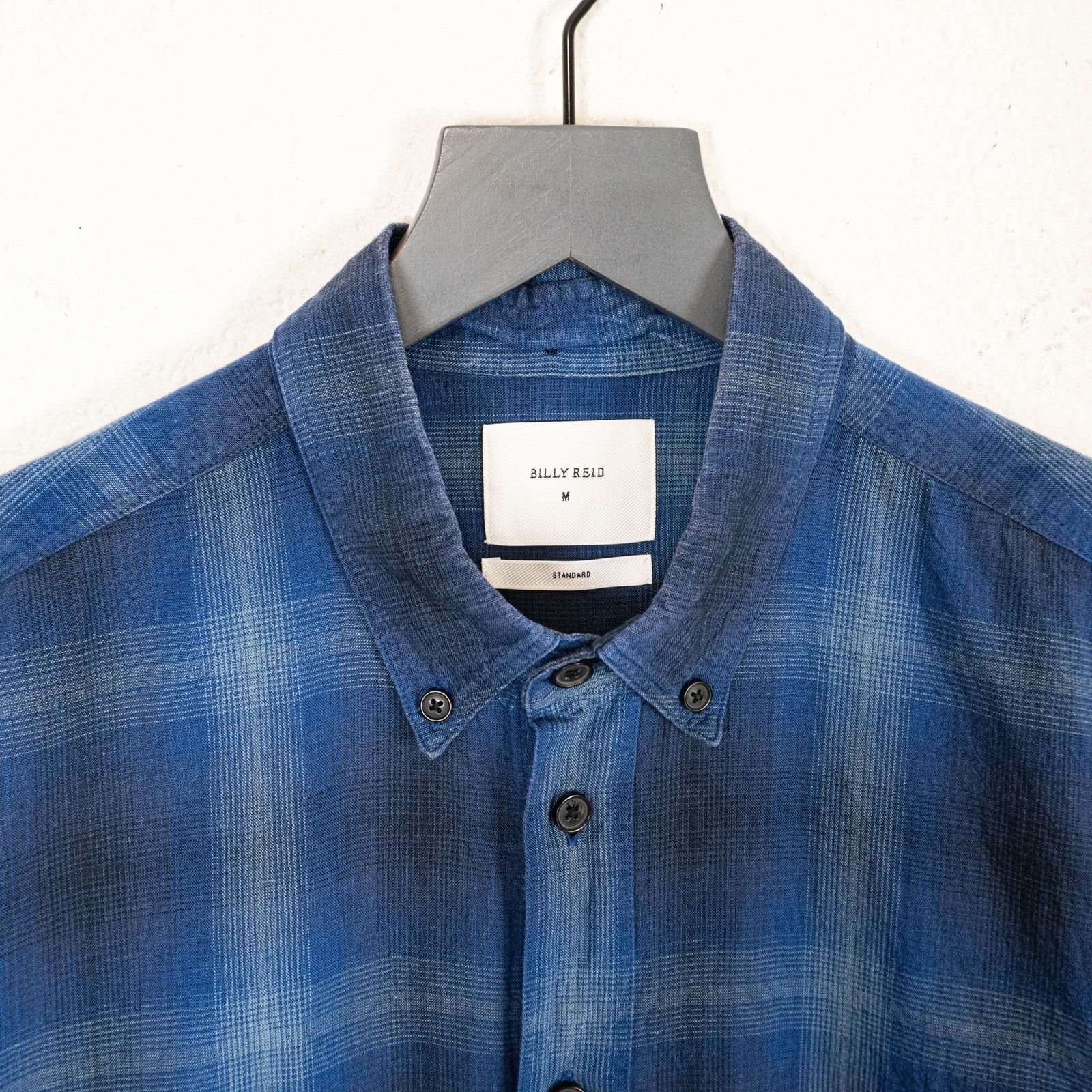 Billy Reid BILLY REID Standard Button down shirt Blue plaid cotton M Size US M / EU 48-50 / 2 - 4 Thumbnail