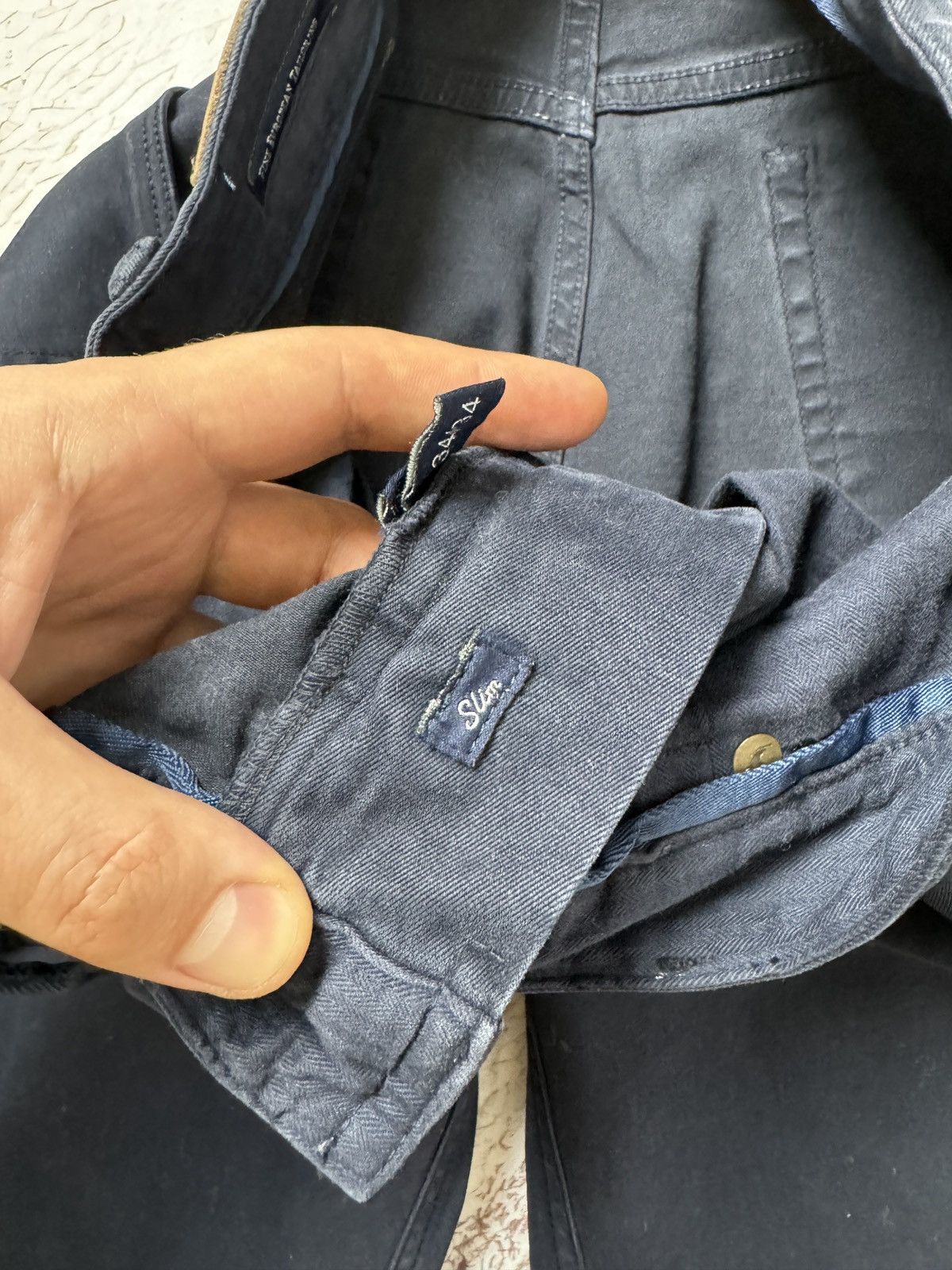 Polo Ralph Lauren Polo Ralph Lauren navy blue vintage slim chino pants Size US 34 / EU 50 - 11 Thumbnail